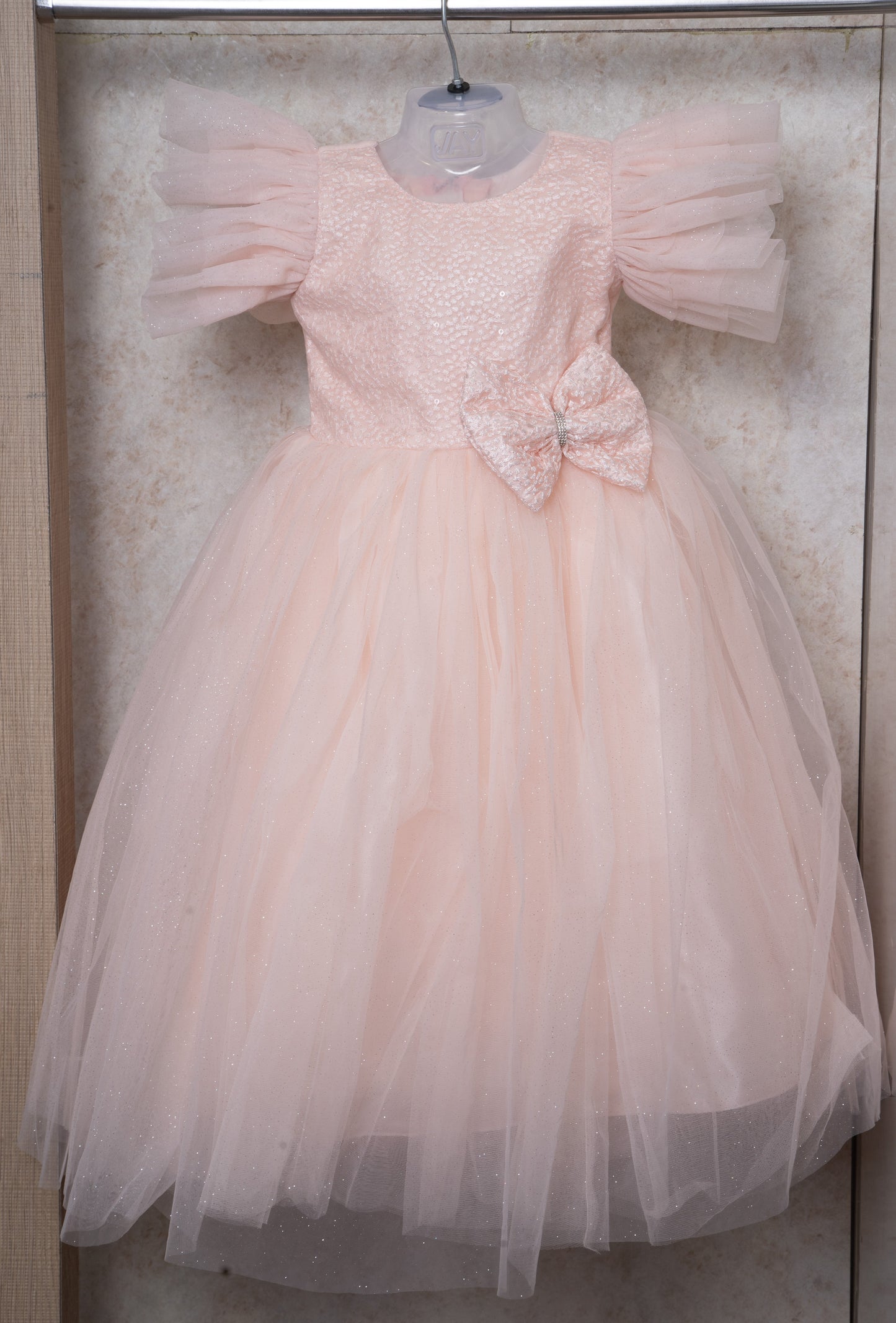 Party Wear Frock - Peach