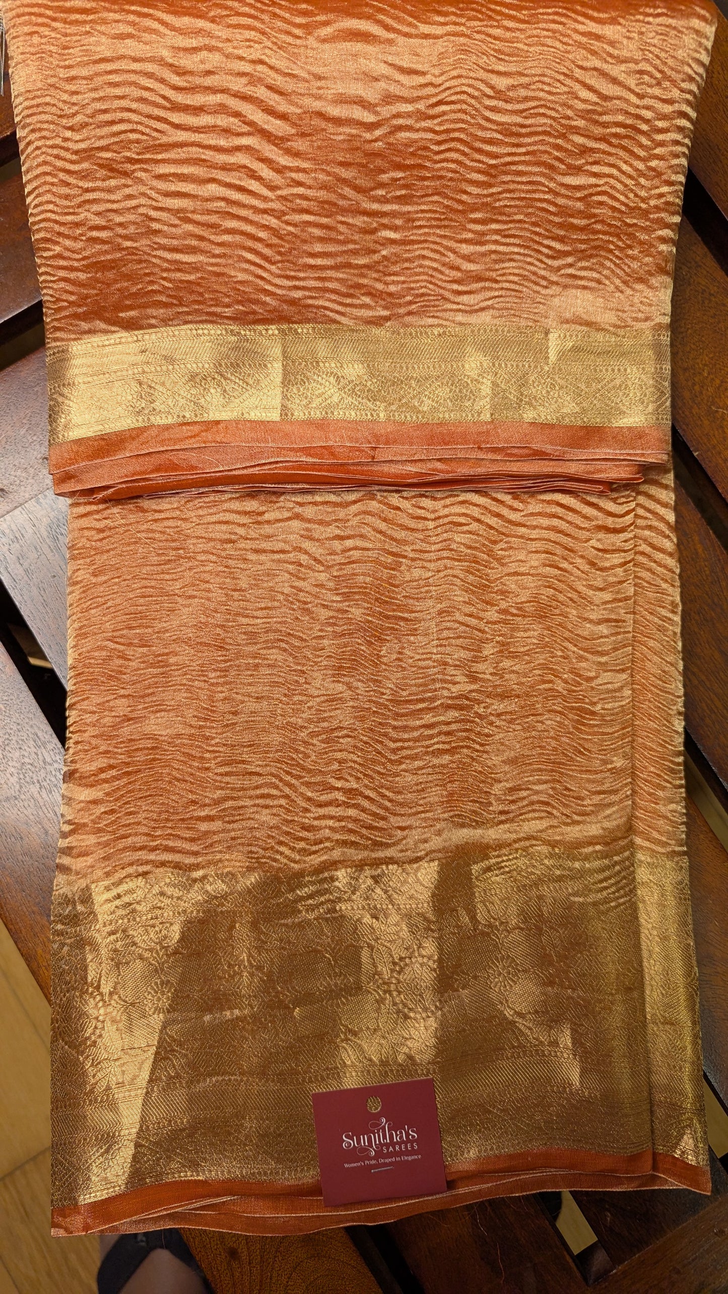 Silk Tissue Saree Pure Crush Tissue