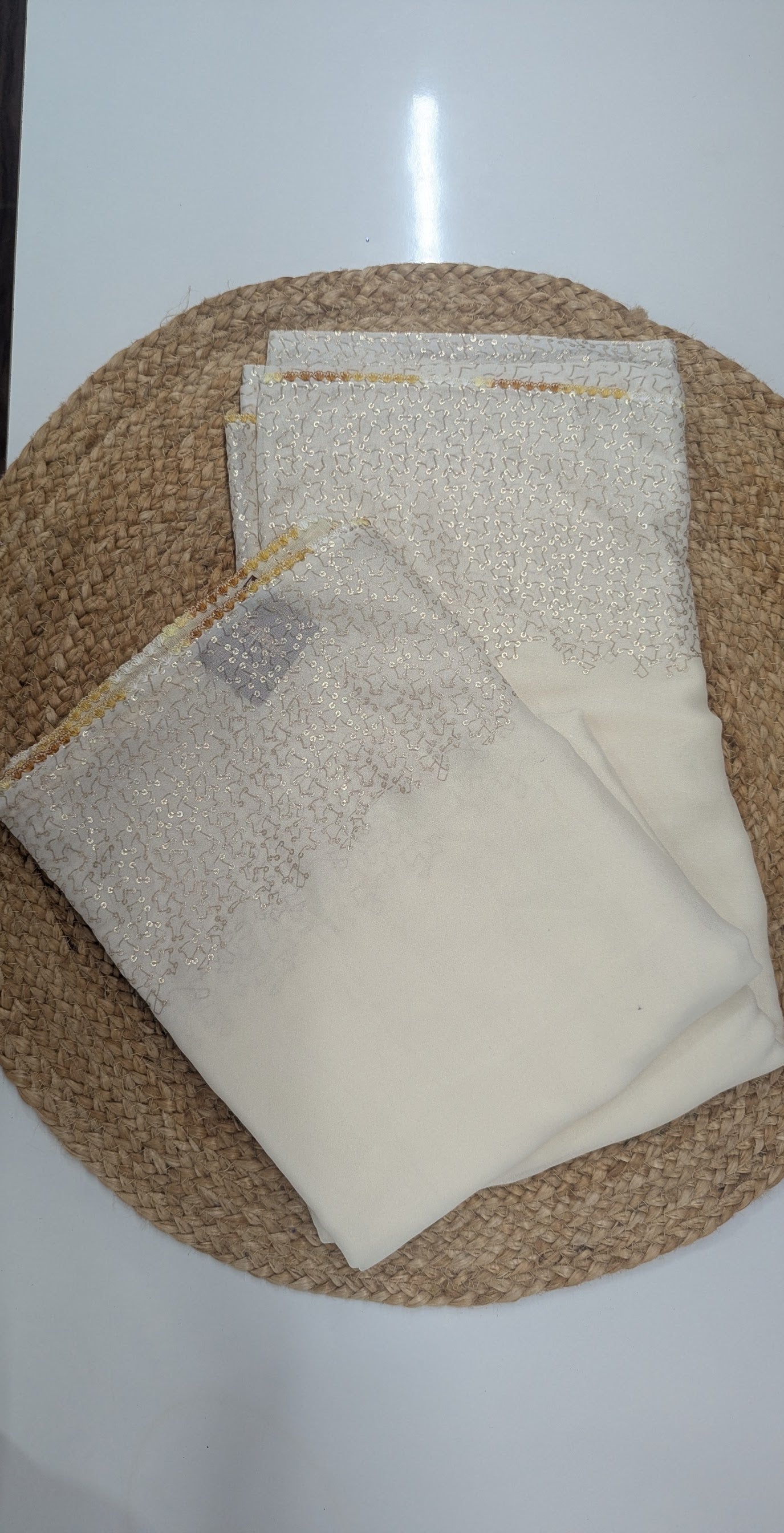 Simple Fancy Saree - Pastel colors