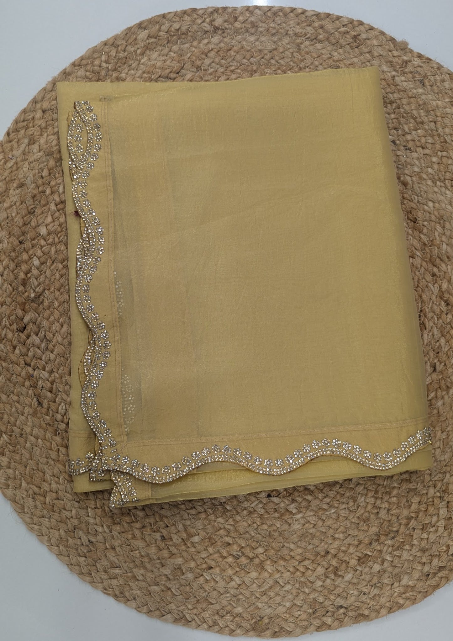 Yellow Tissue Party Wear Saree