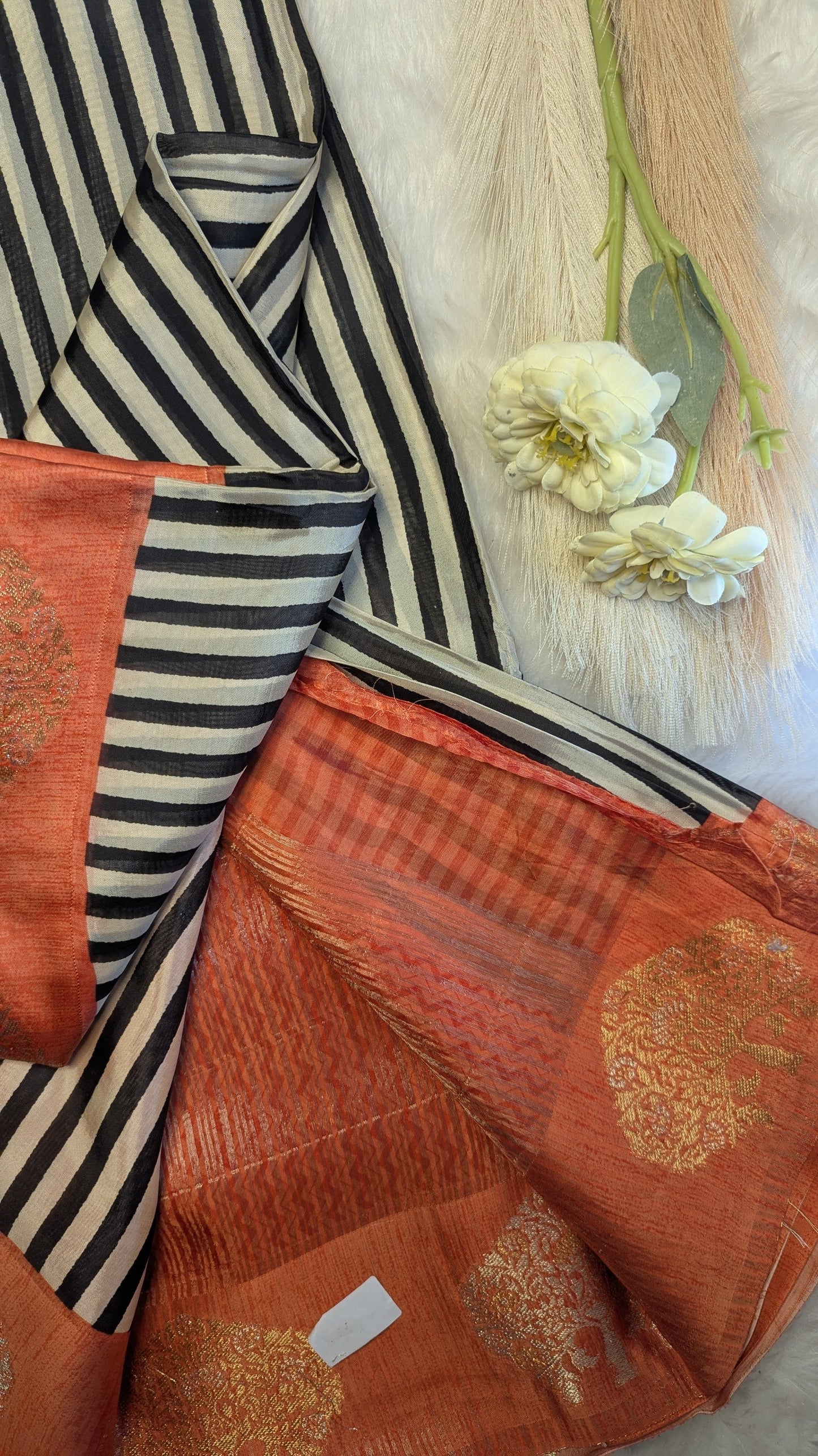 Bangalore Silk with Contrast Border and Zari Work