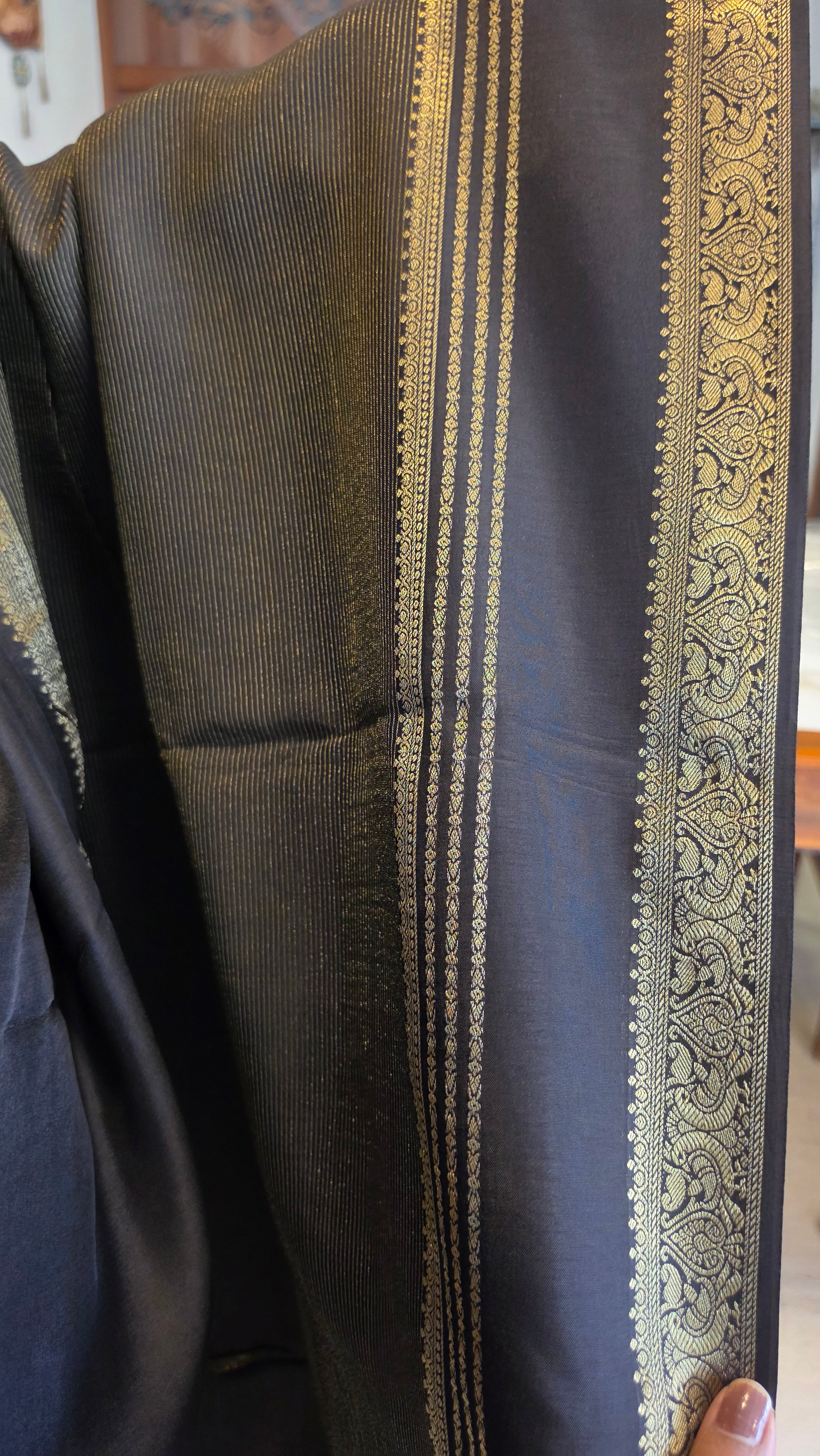 Half and Half Stripes- Black