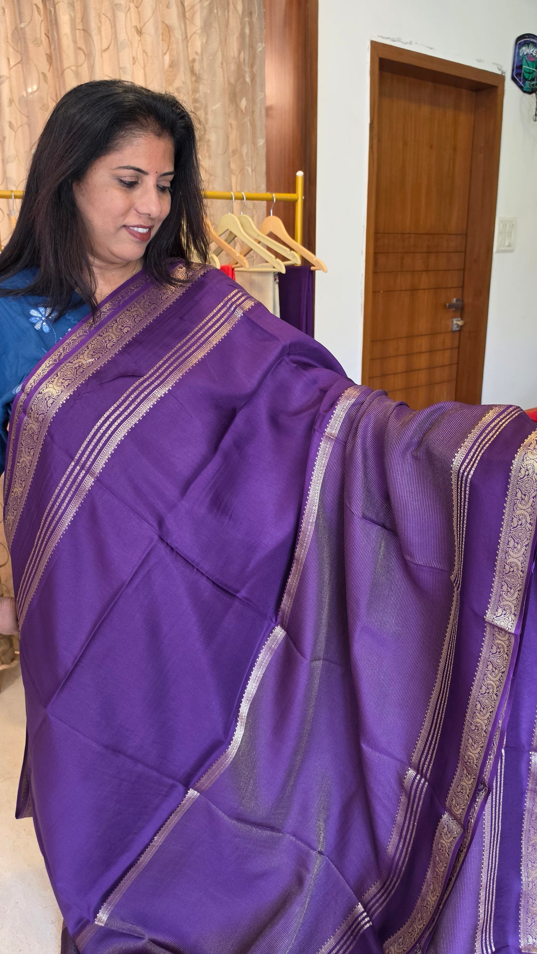 Half and Half Stripes (Grape Purple)