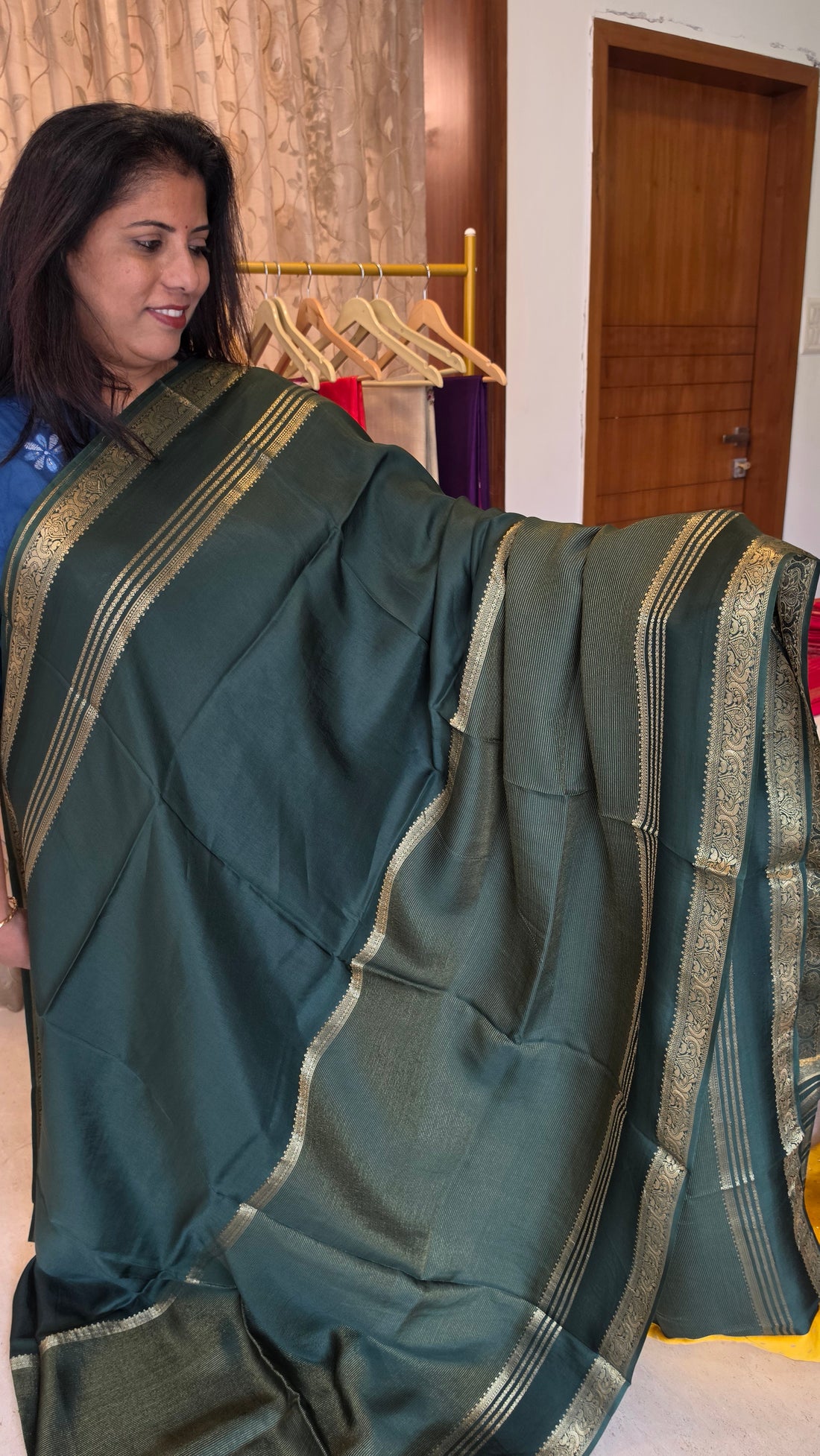 Half and Half Stripes (Bottle Green)