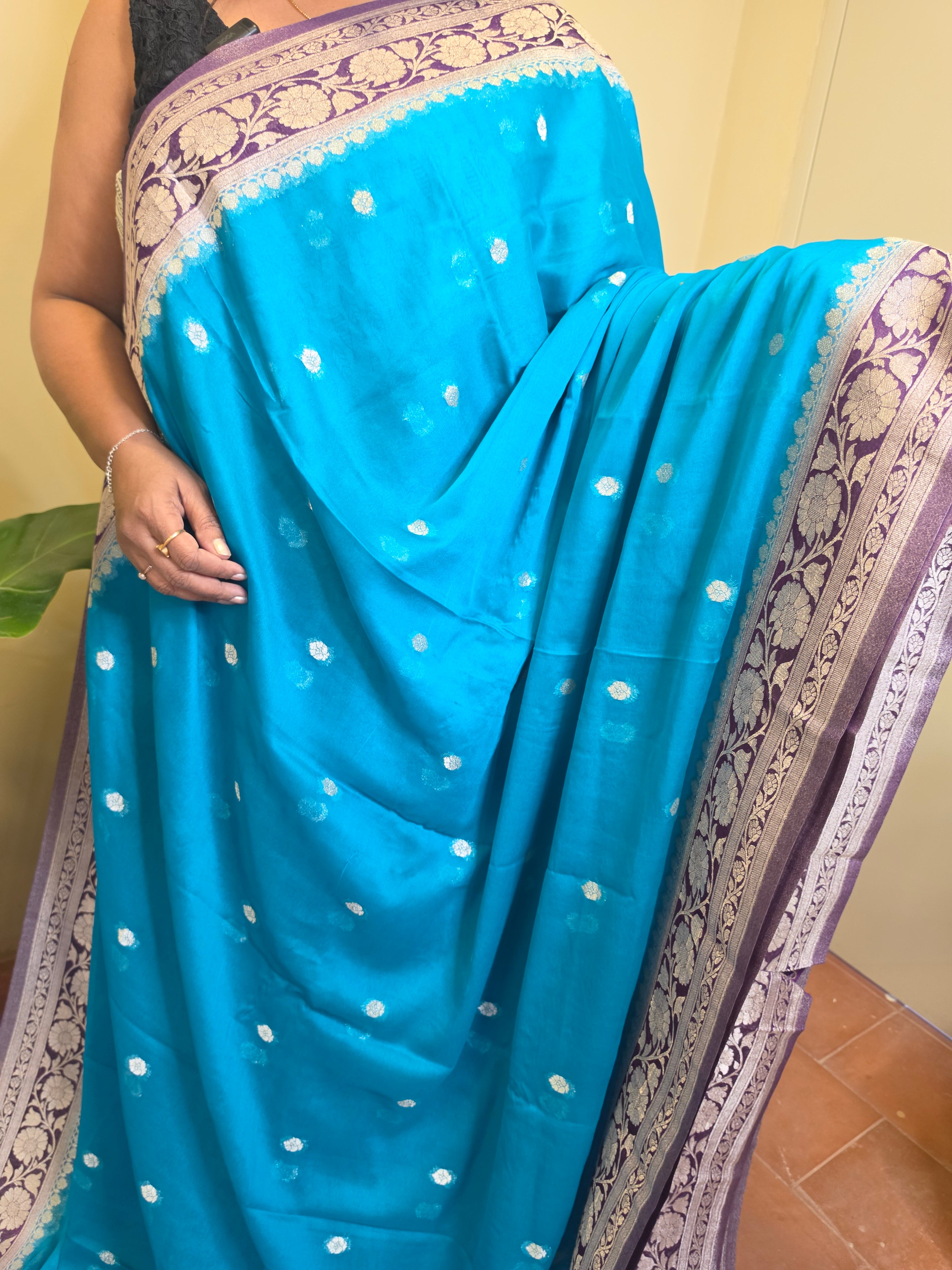 Banaras Georgette-SkyBlue