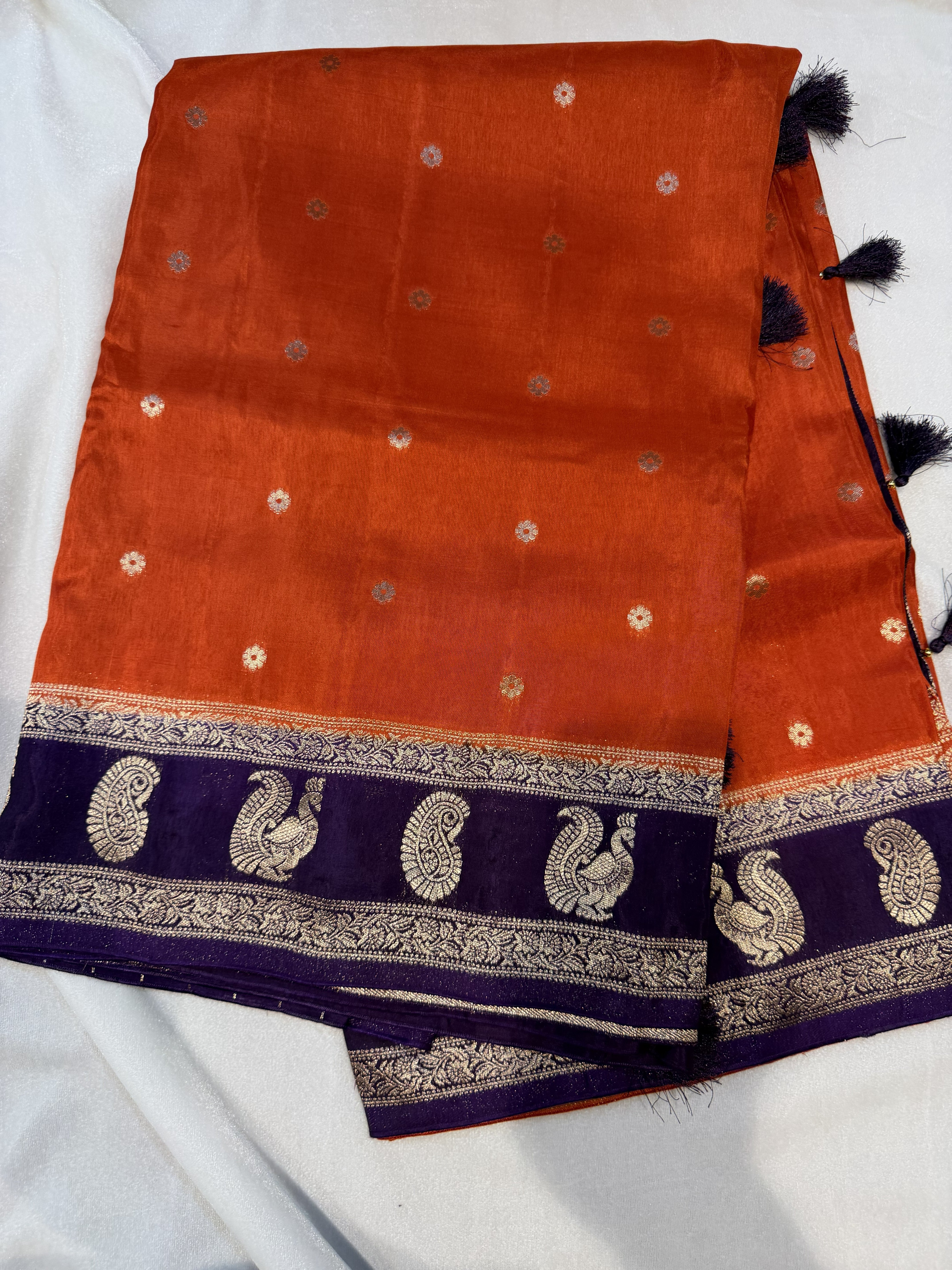 Viscose Silk- Orange