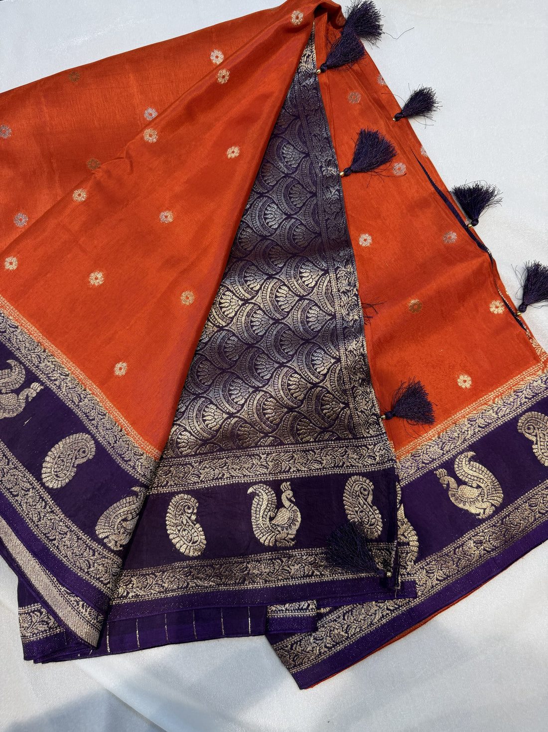 Viscose Silk- Orange