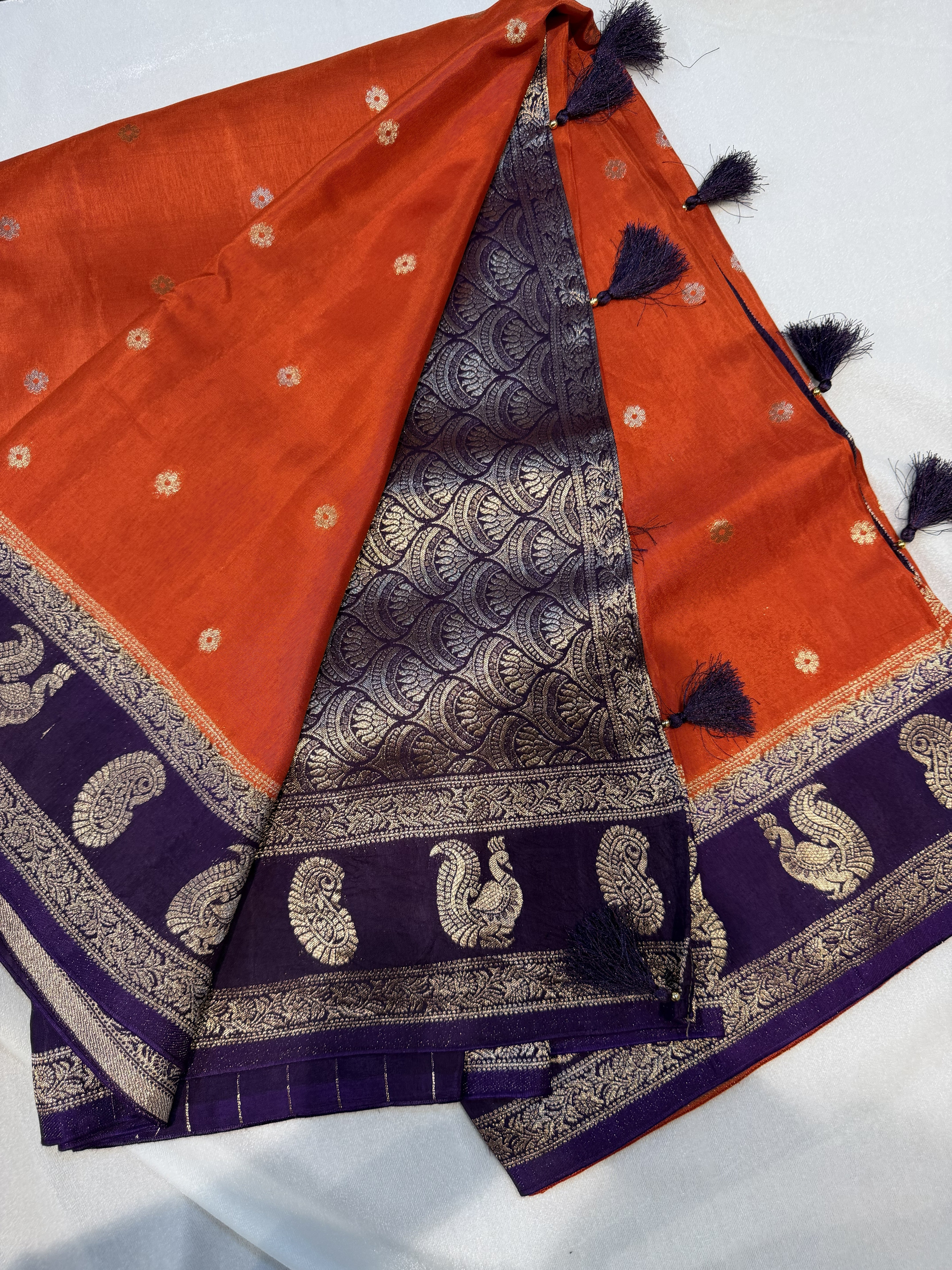 Viscose Silk- Orange