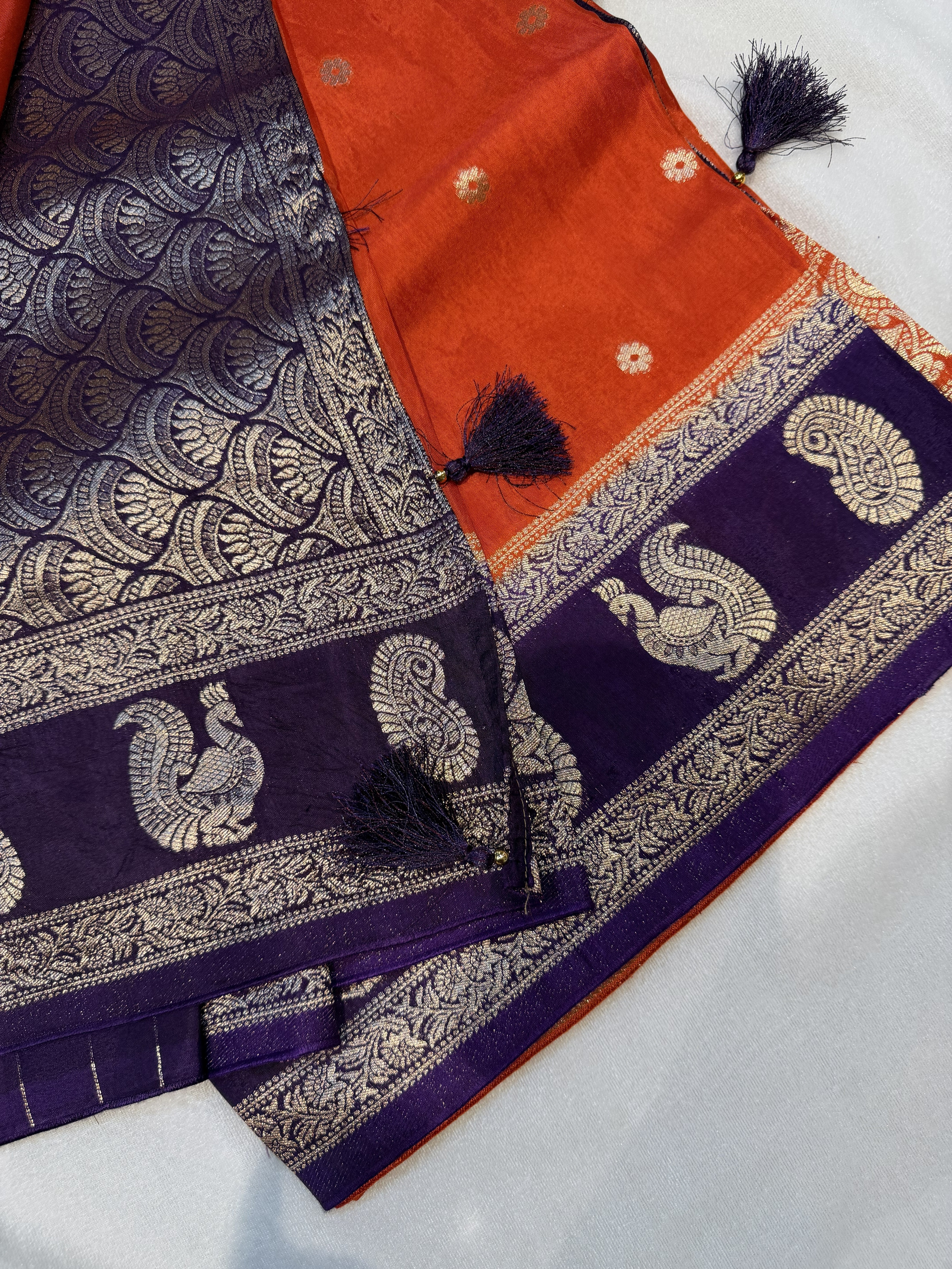 Viscose Silk- Orange