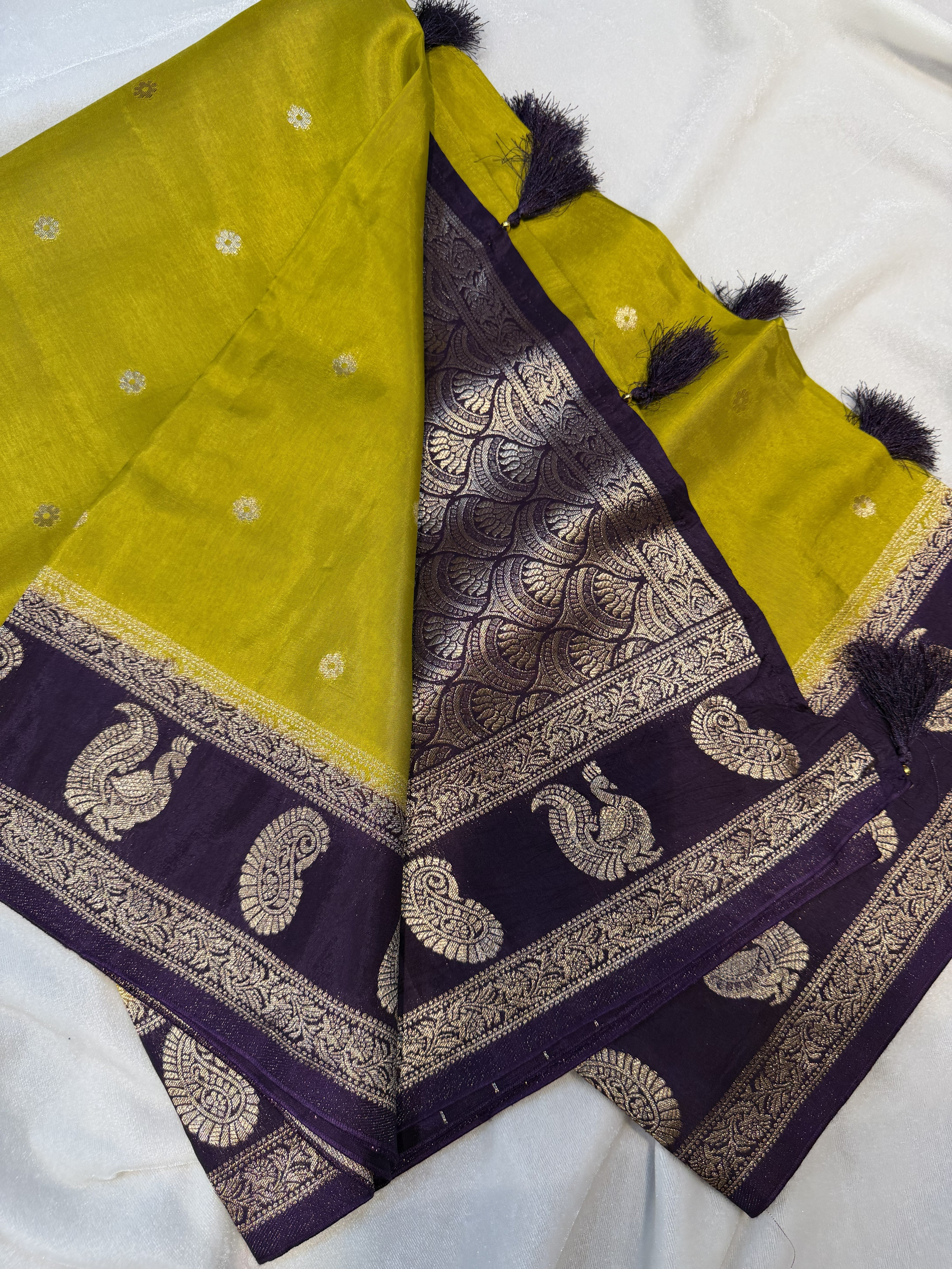 Viscose Silk- Lemon Green