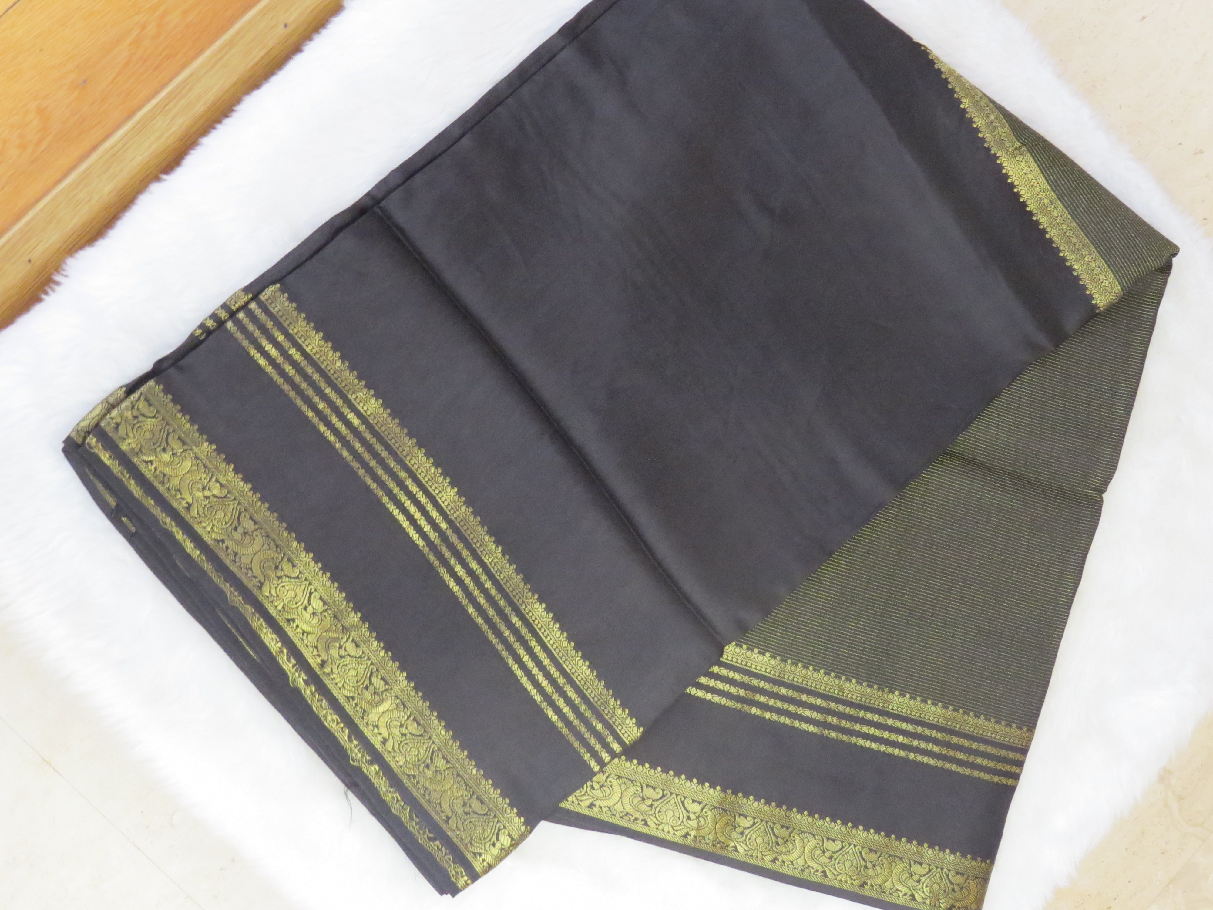 Half and Half Stripes- Black