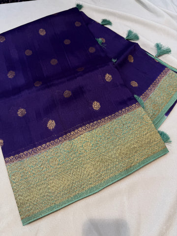 Banaras Tussar- Purple
