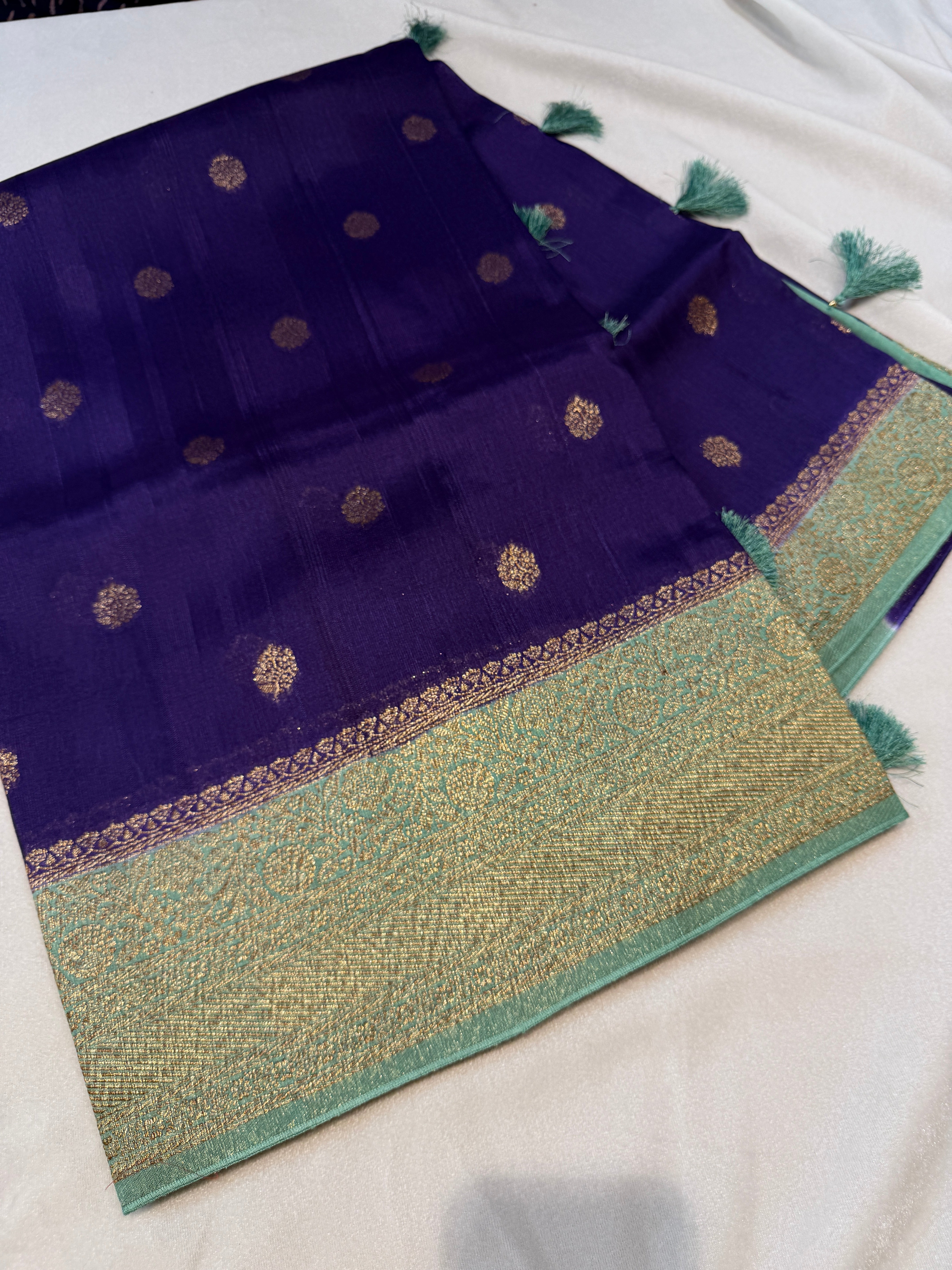 Banaras Tussar- Purple
