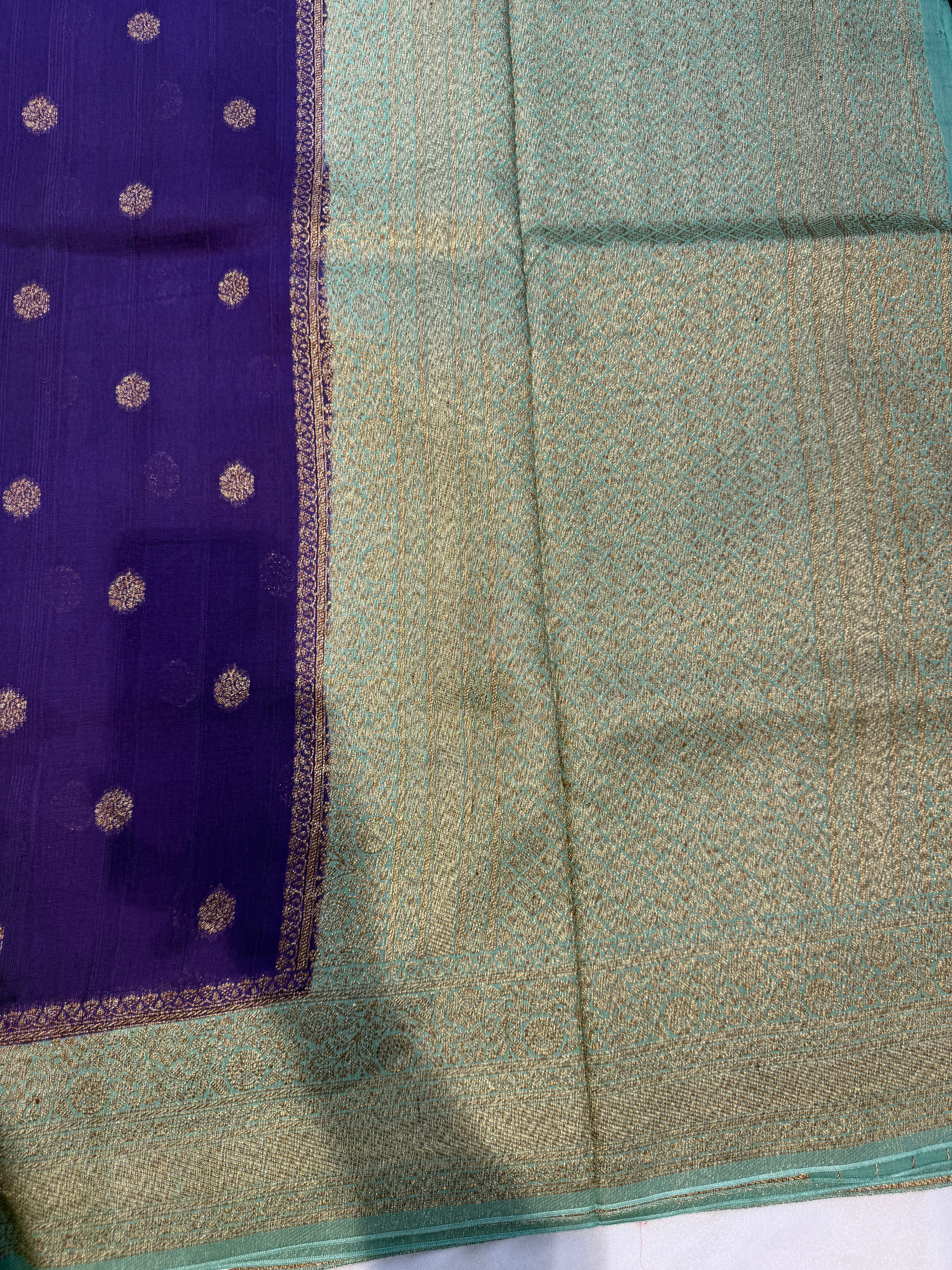 Banaras Tussar- Purple