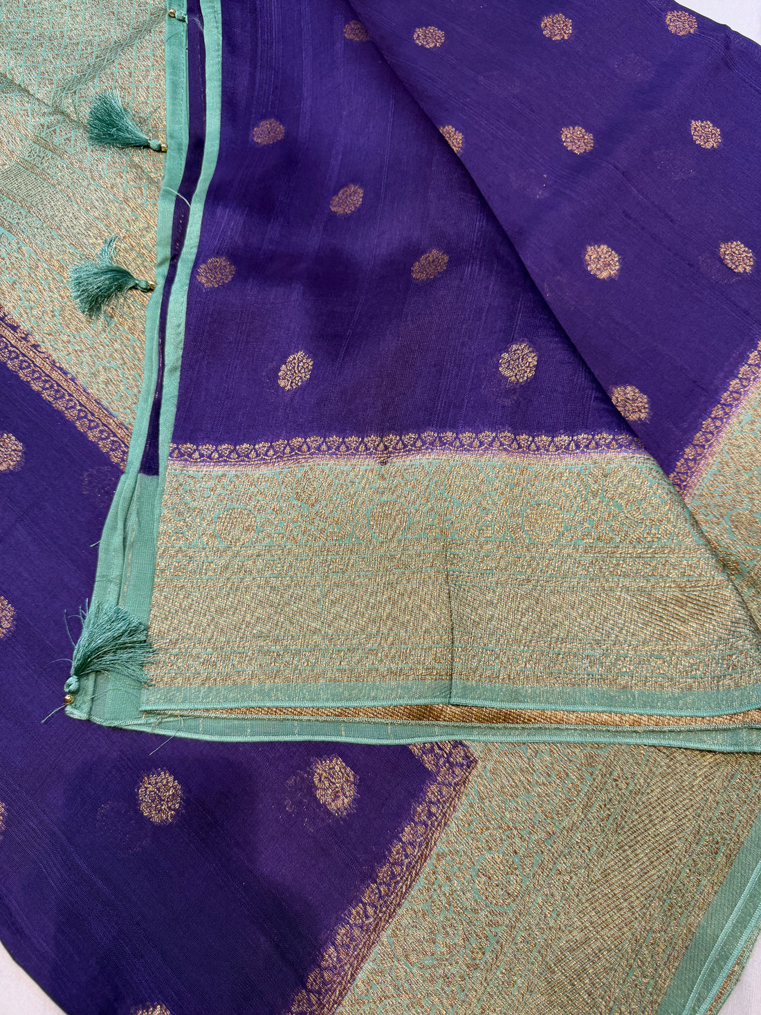 Banaras Tussar- Purple