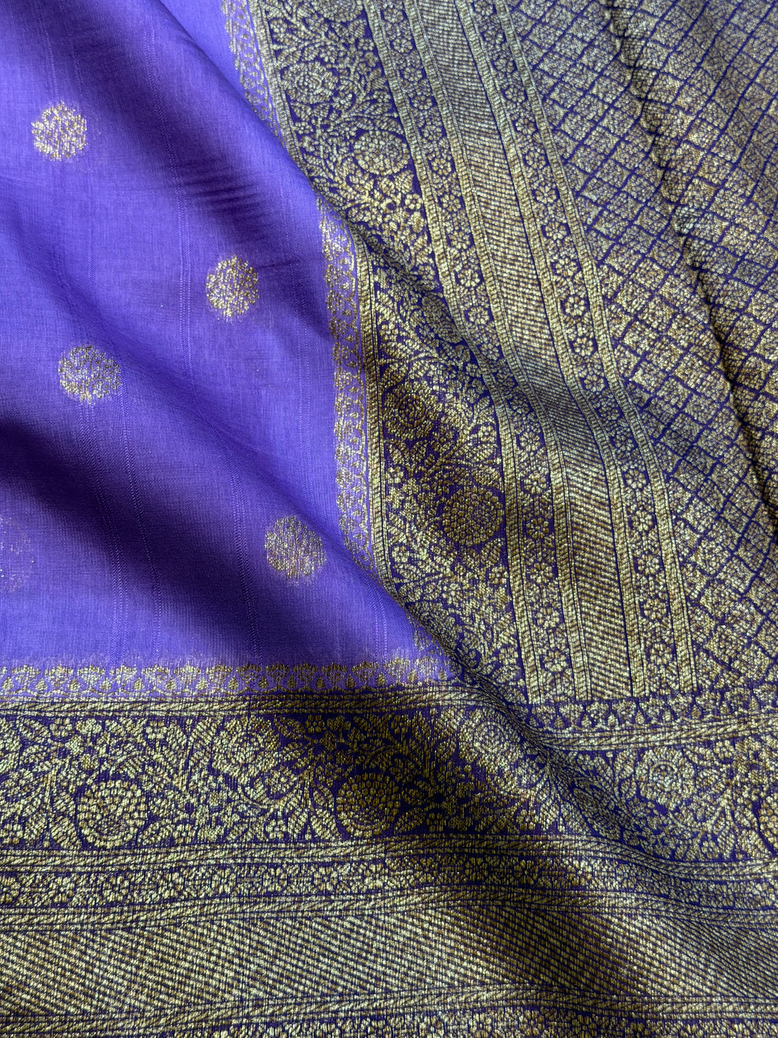 Banaras Tussar Silk- Lavender