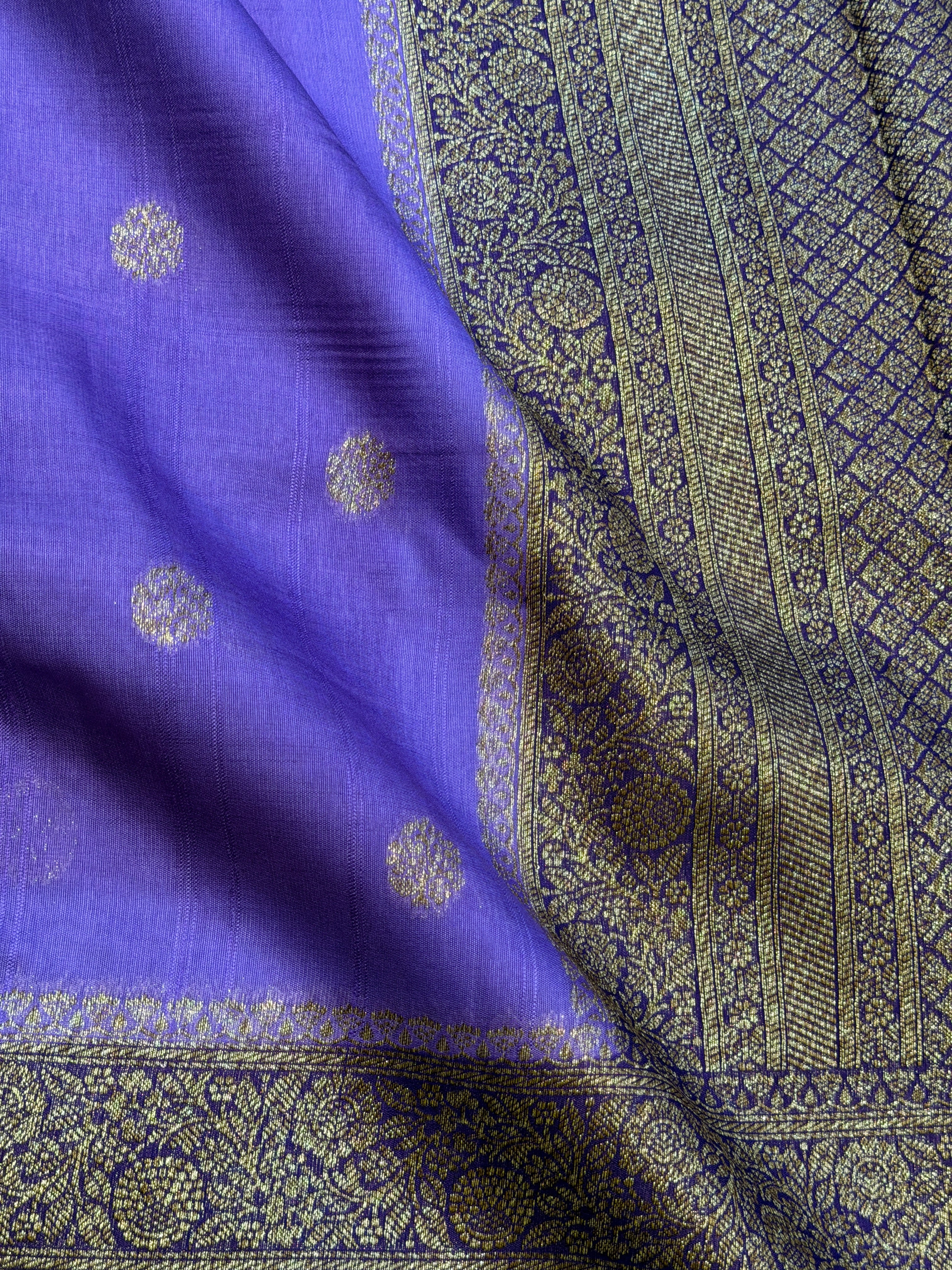 Banaras Tussar Silk- Lavender