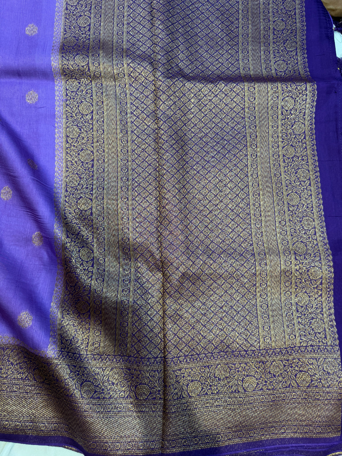 Banaras Tussar Silk- Lavender