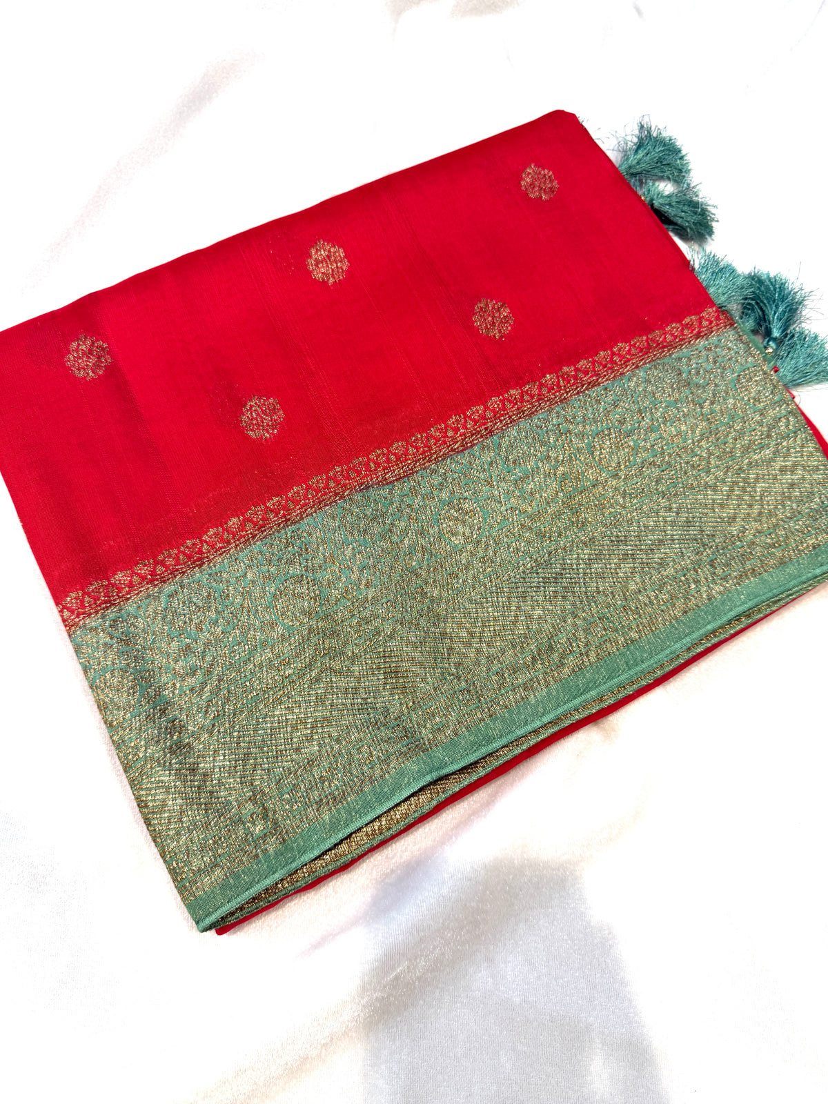 Banaras Tussar- Red