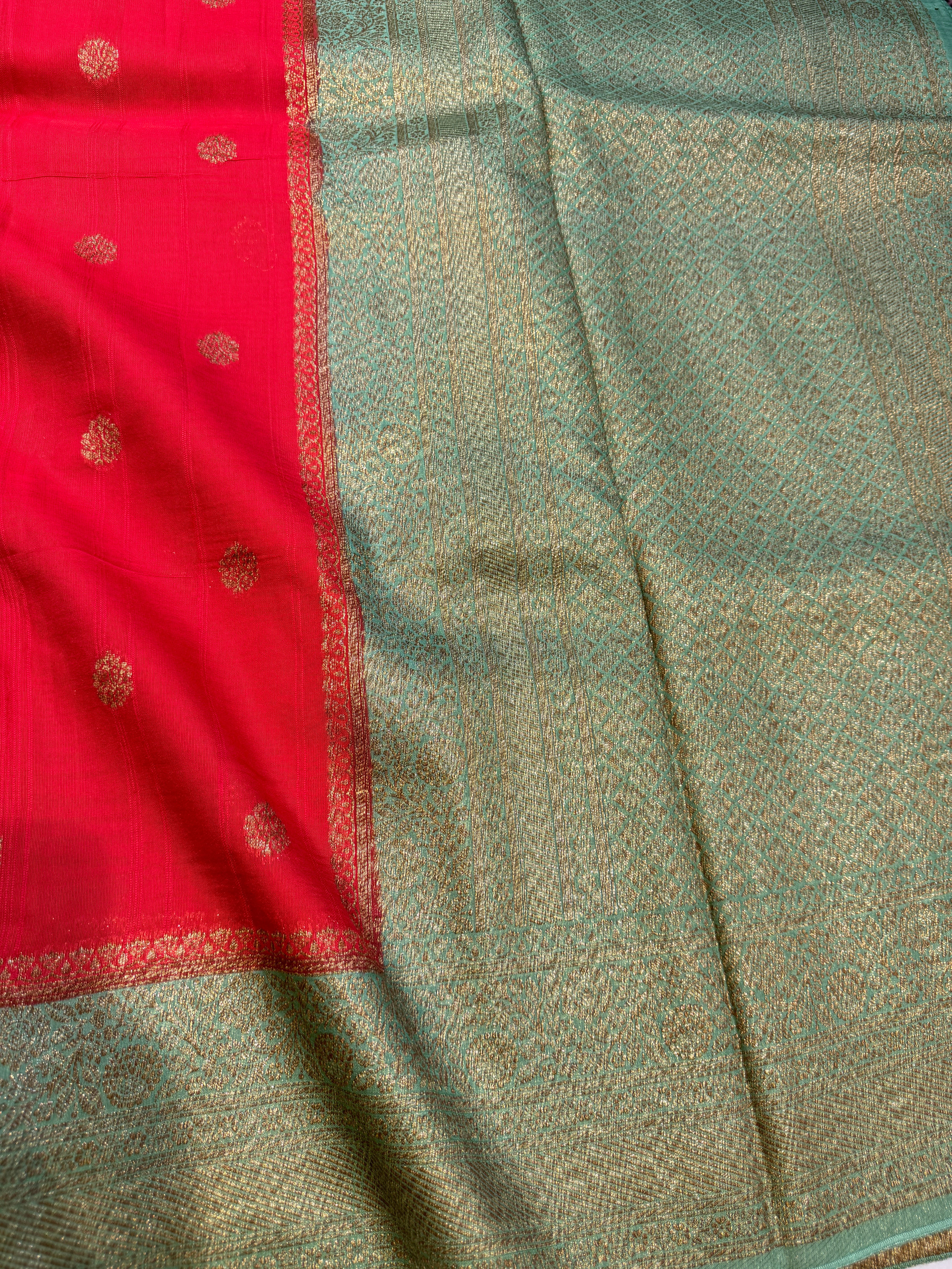 Banaras Tussar- Red