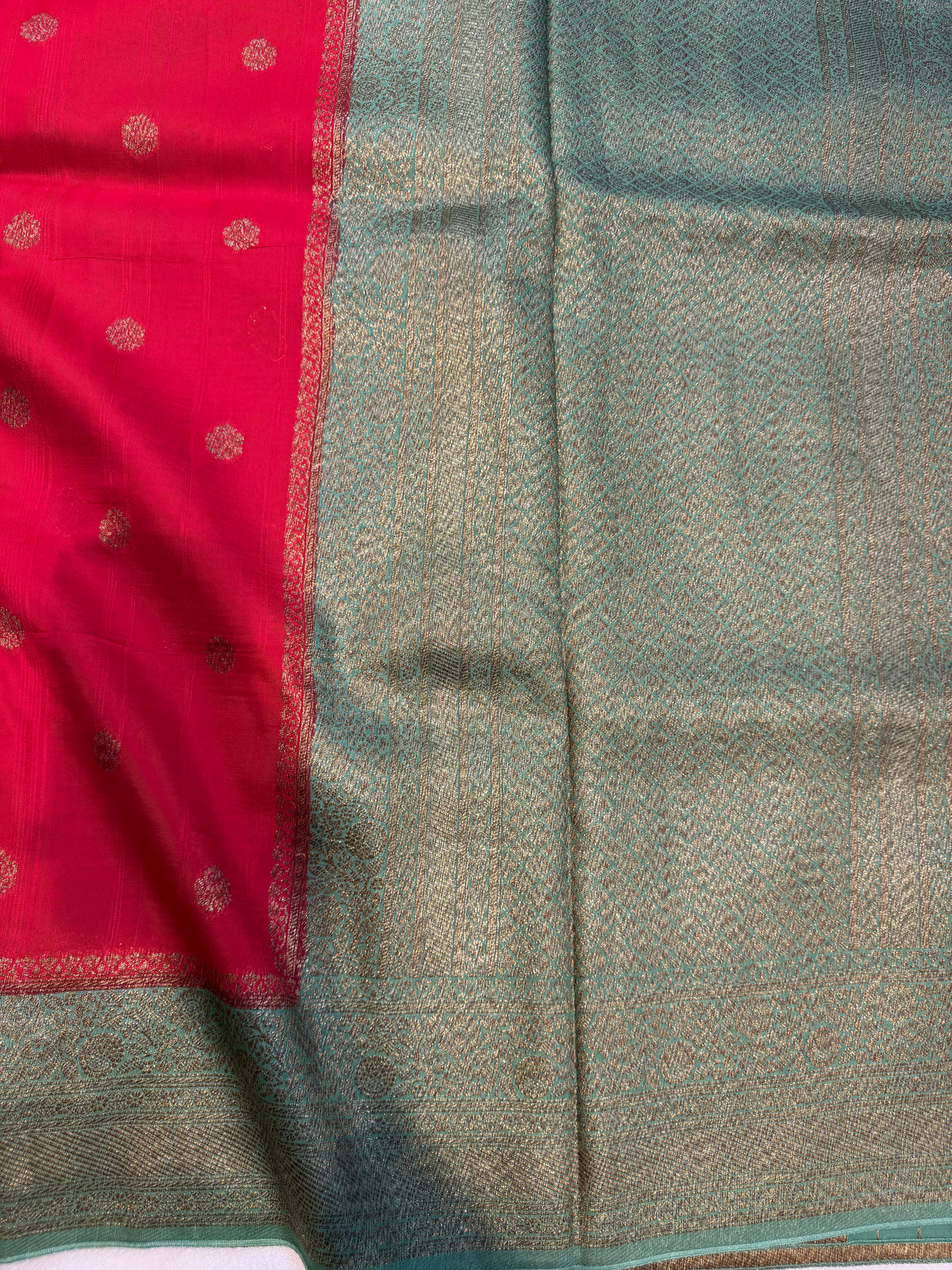 Banaras Tussar- Red