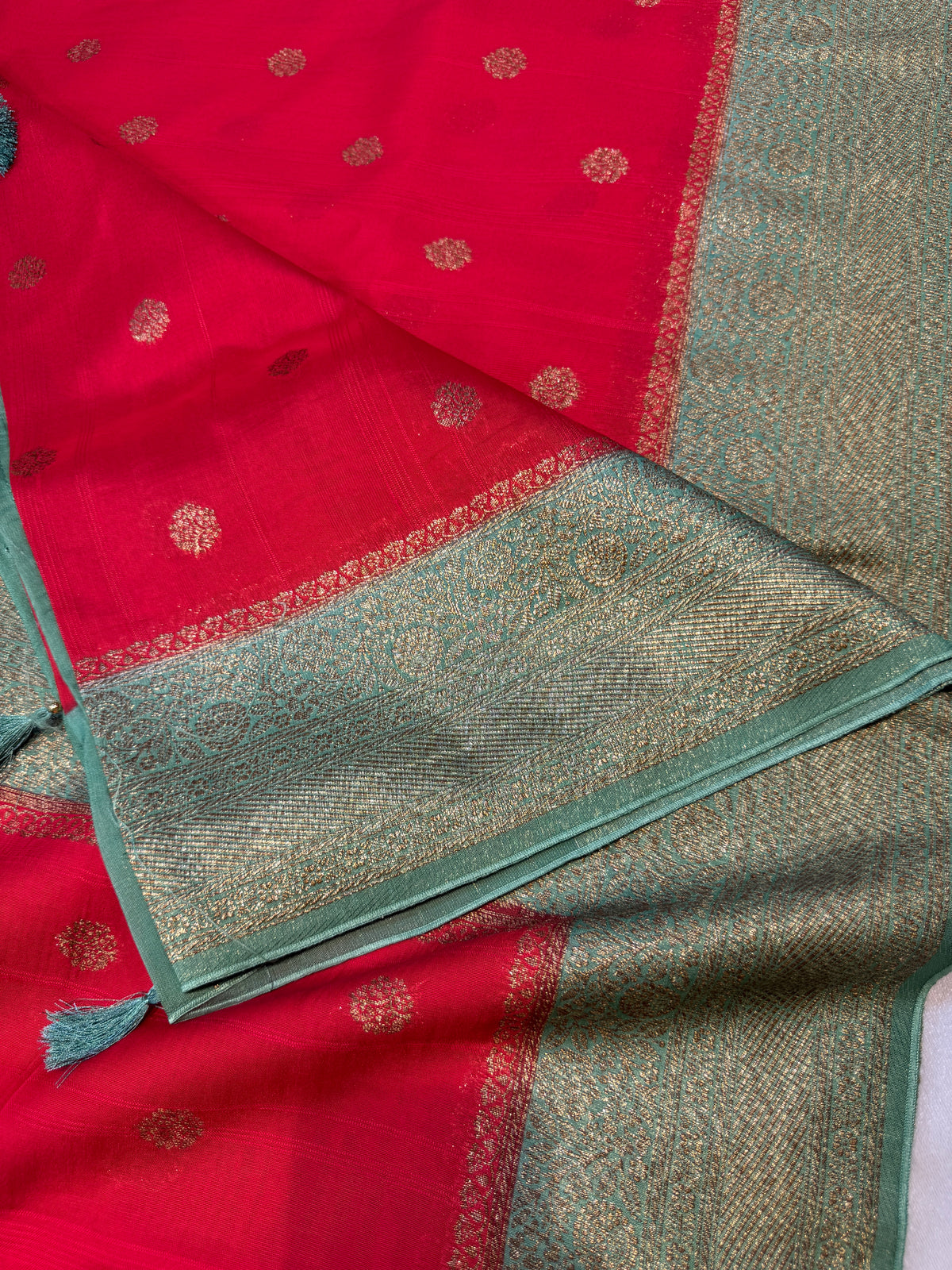 Banaras Tussar- Red