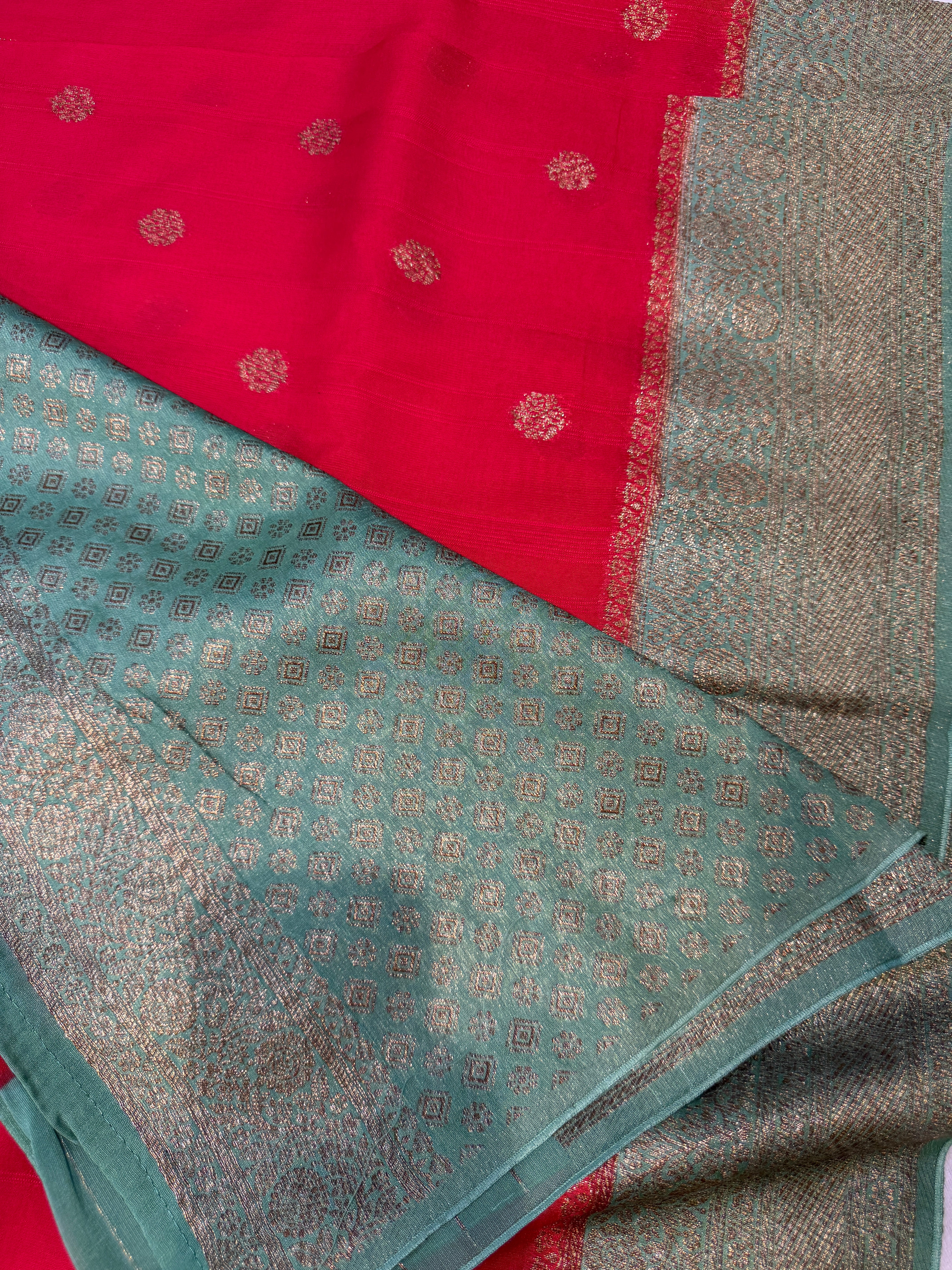 Banaras Tussar- Red