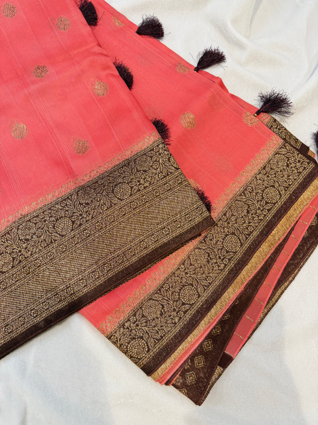 Banaras Tussar- Rose Pink