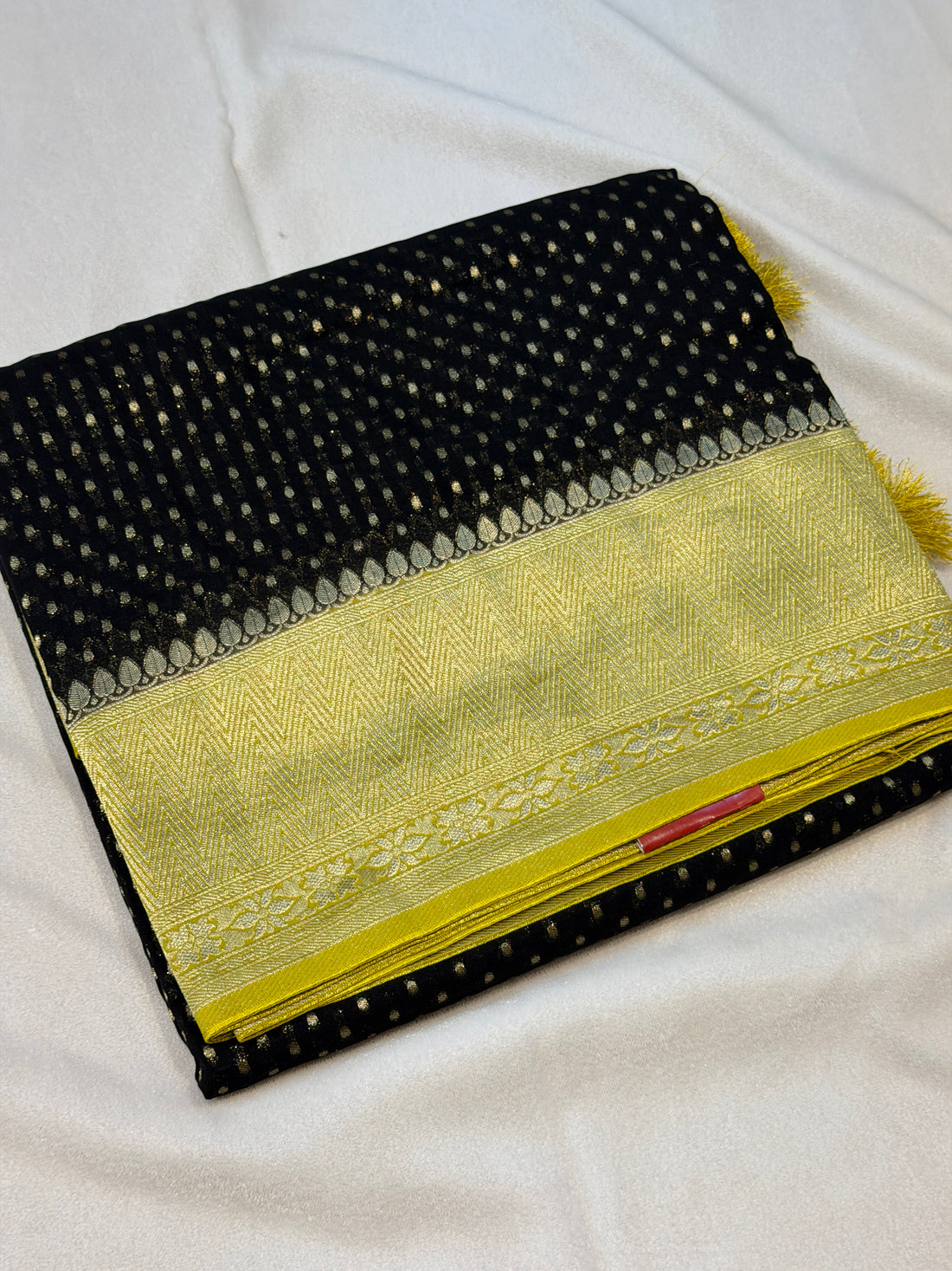Banaras Georgett- Black