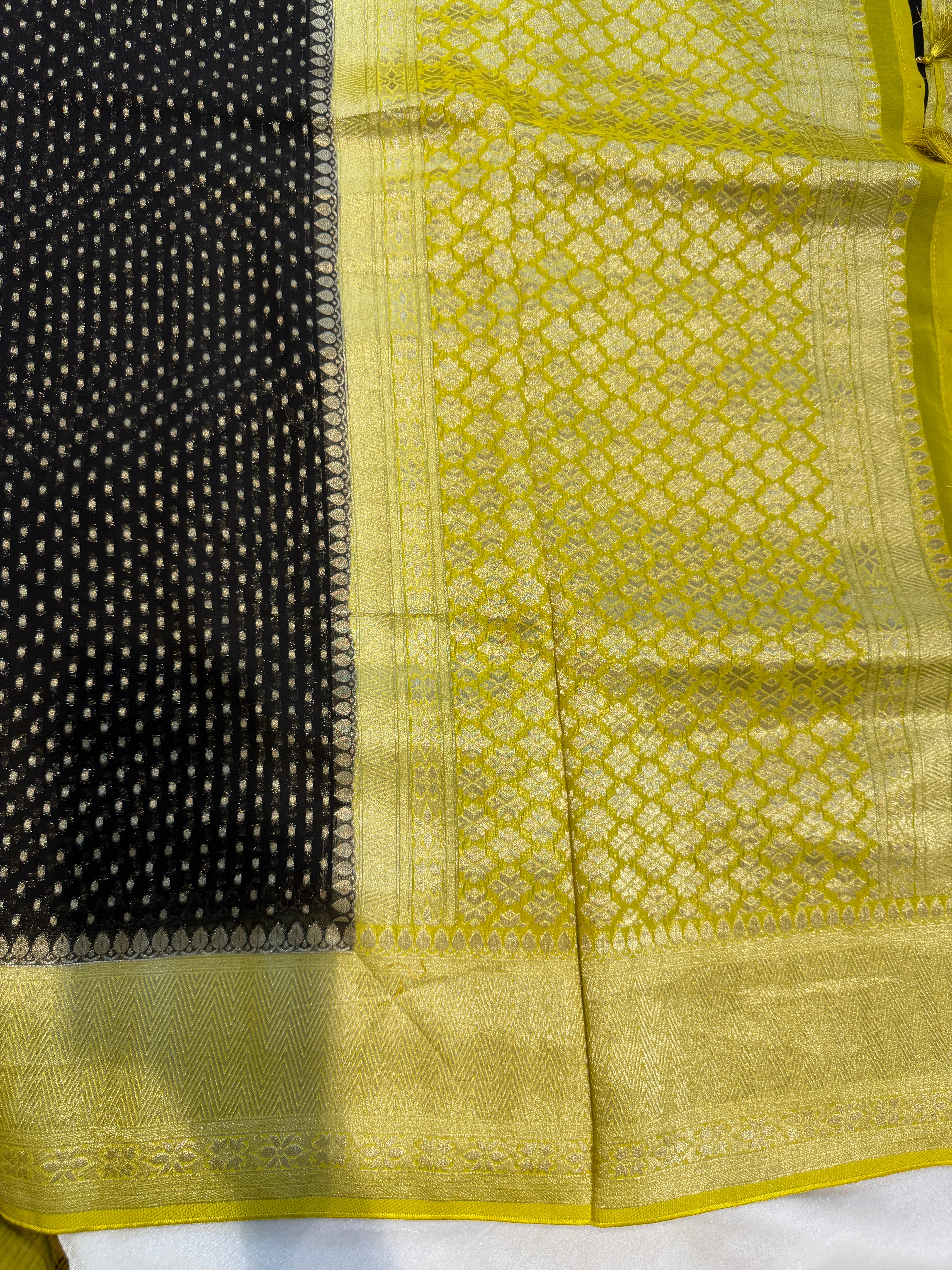 Banaras Georgett- Black