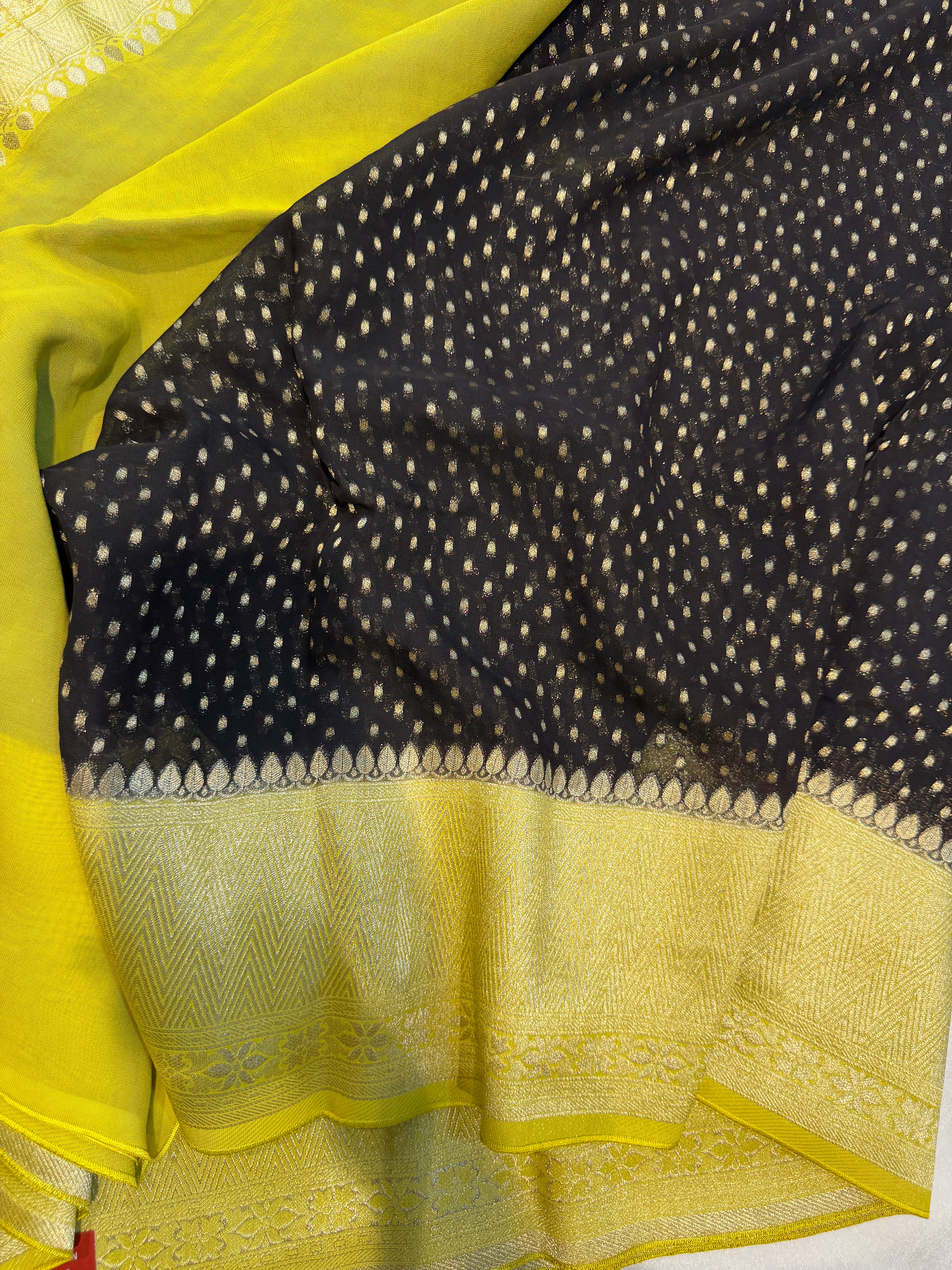 Banaras Georgett- Black