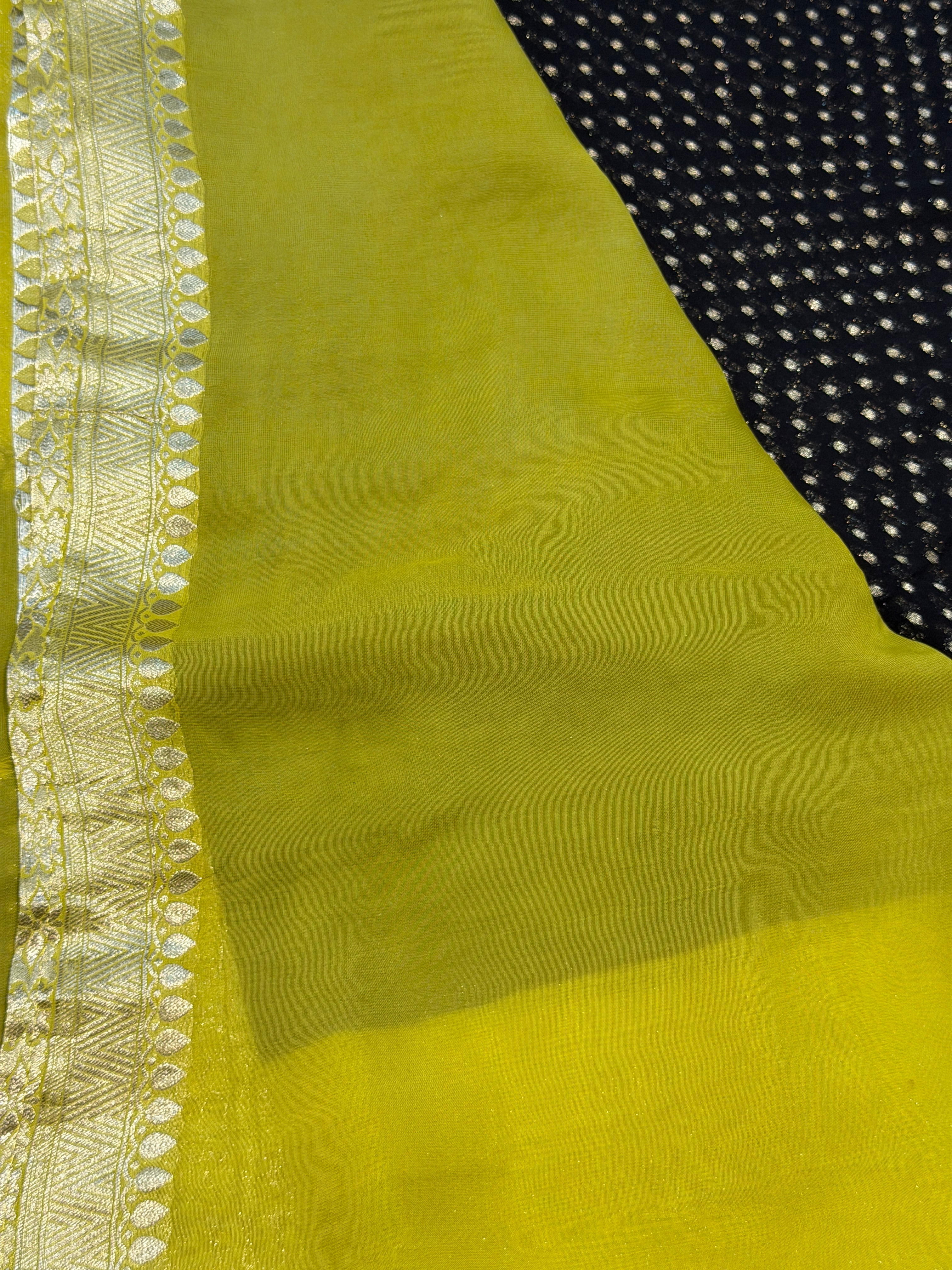 Banaras Georgett- Black