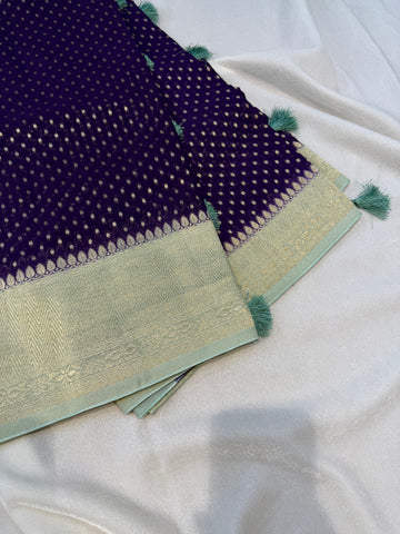 Banaras Georgett- Purple