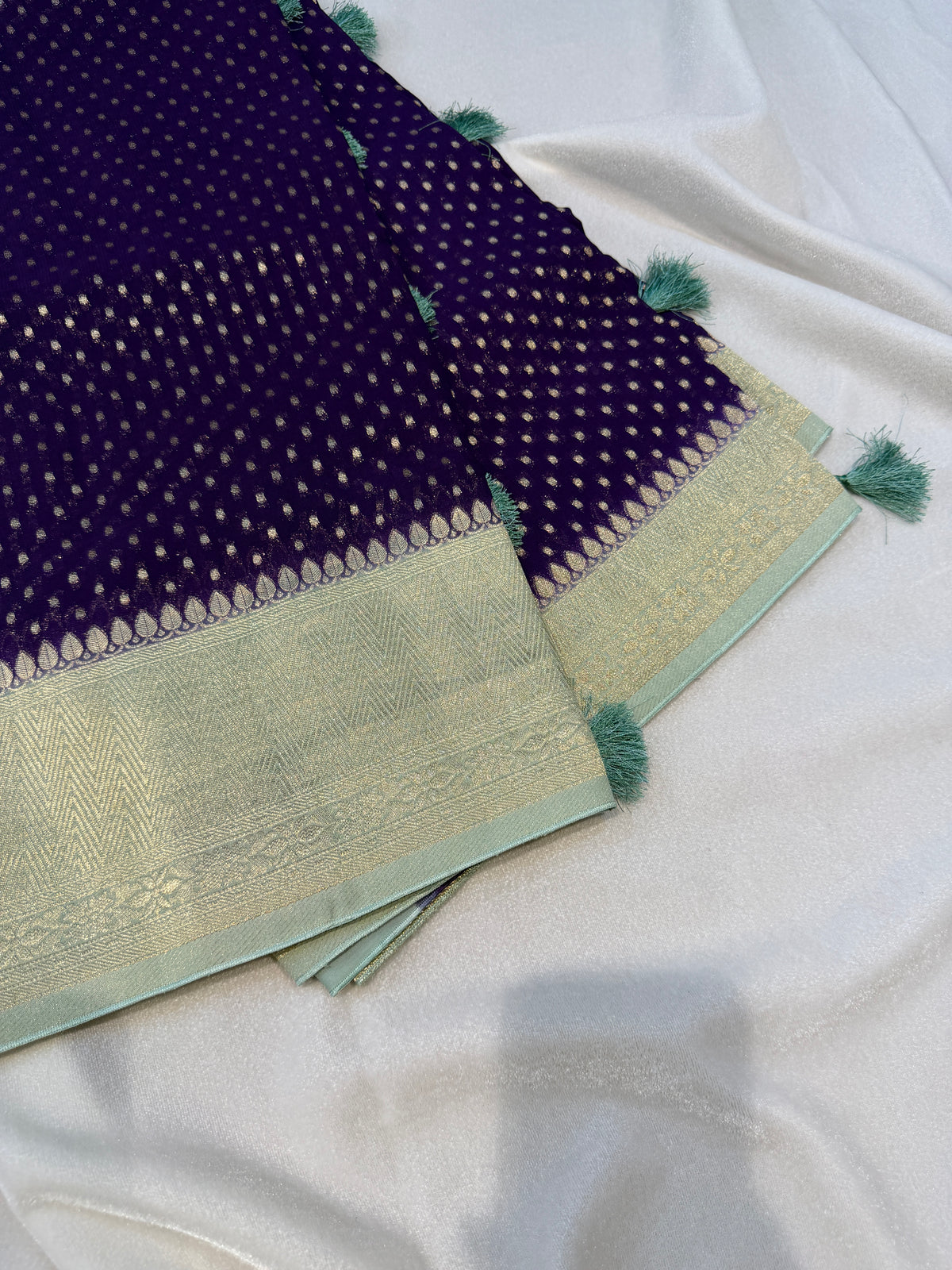 Banaras Georgett- Purple