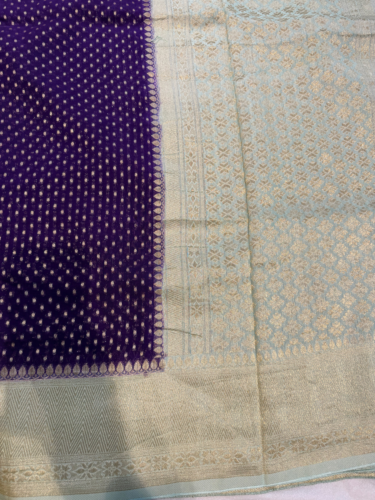 Banaras Georgett- Purple