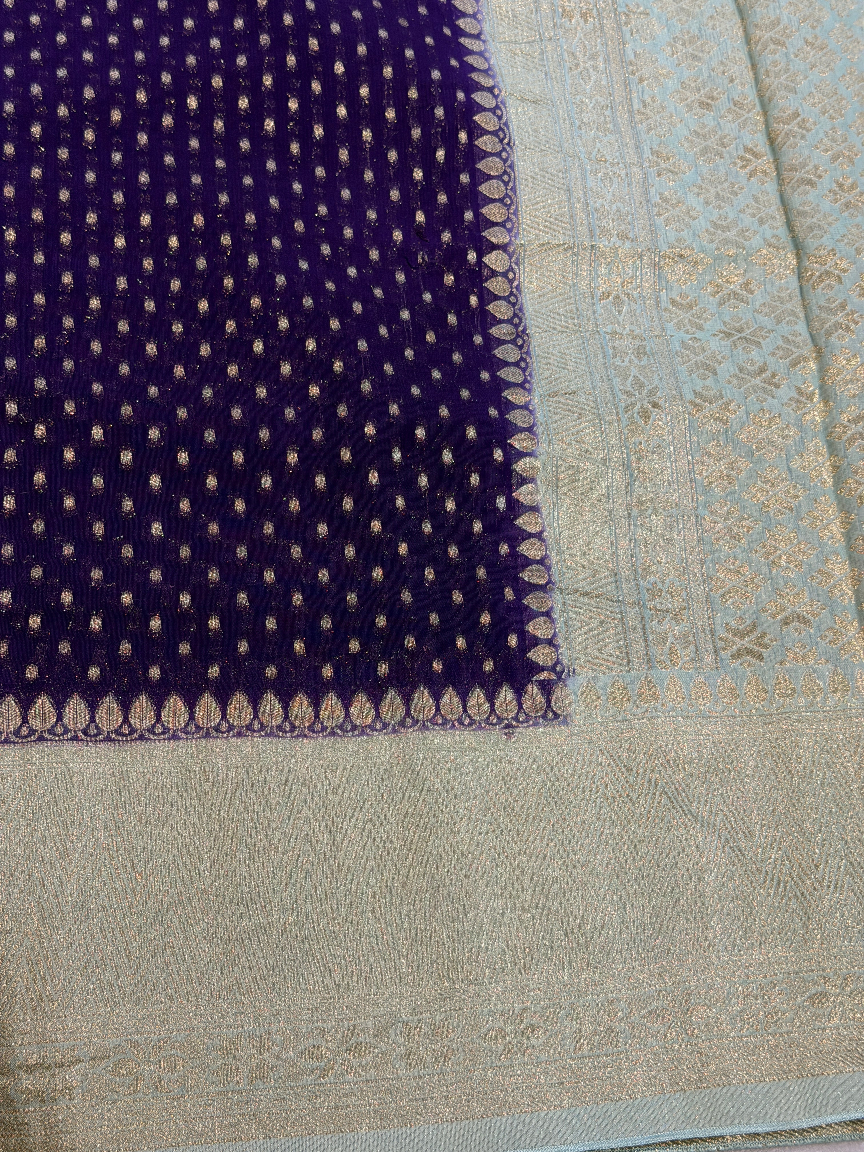 Banaras Georgett- Purple