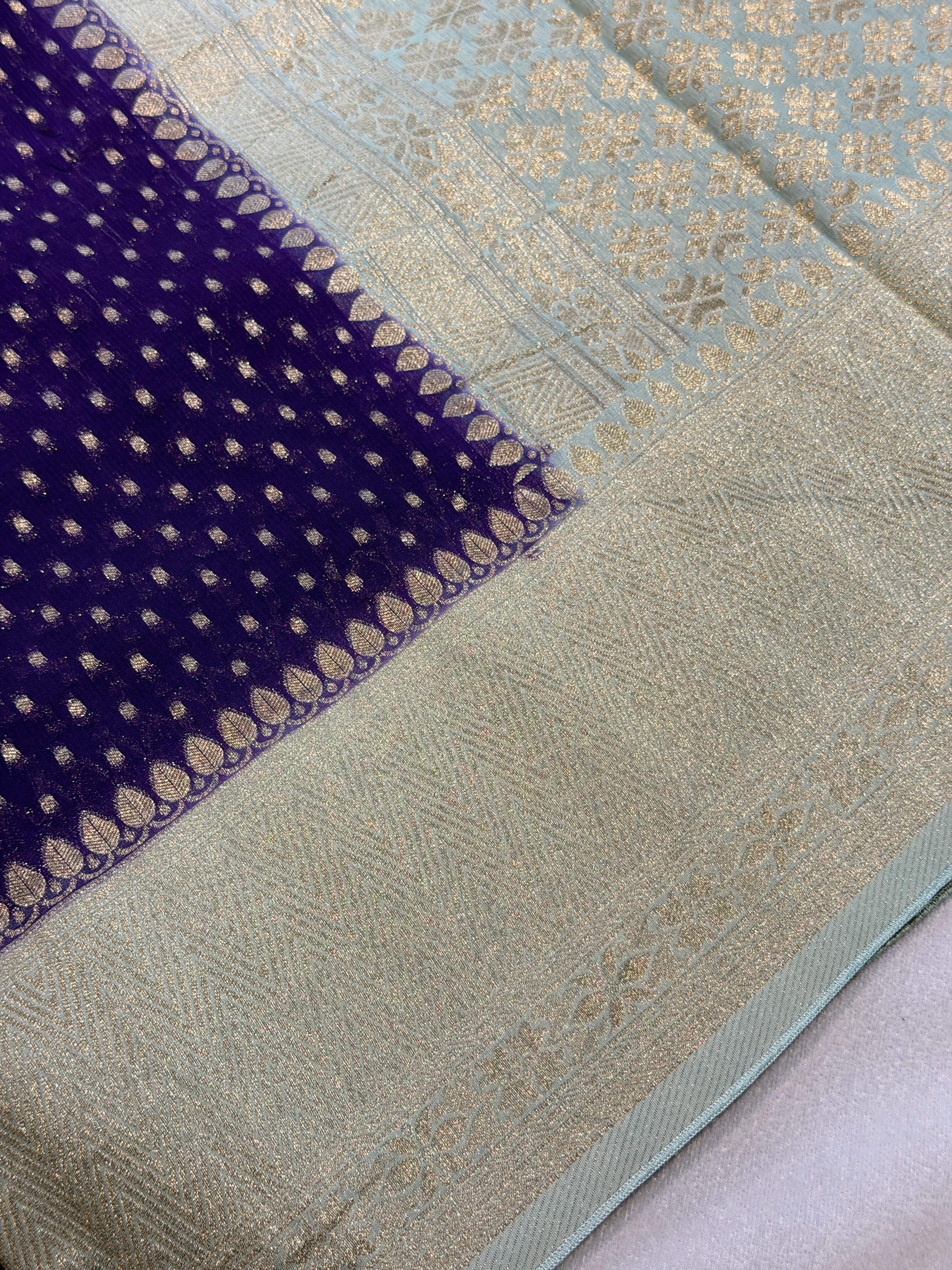 Banaras Georgett- Purple