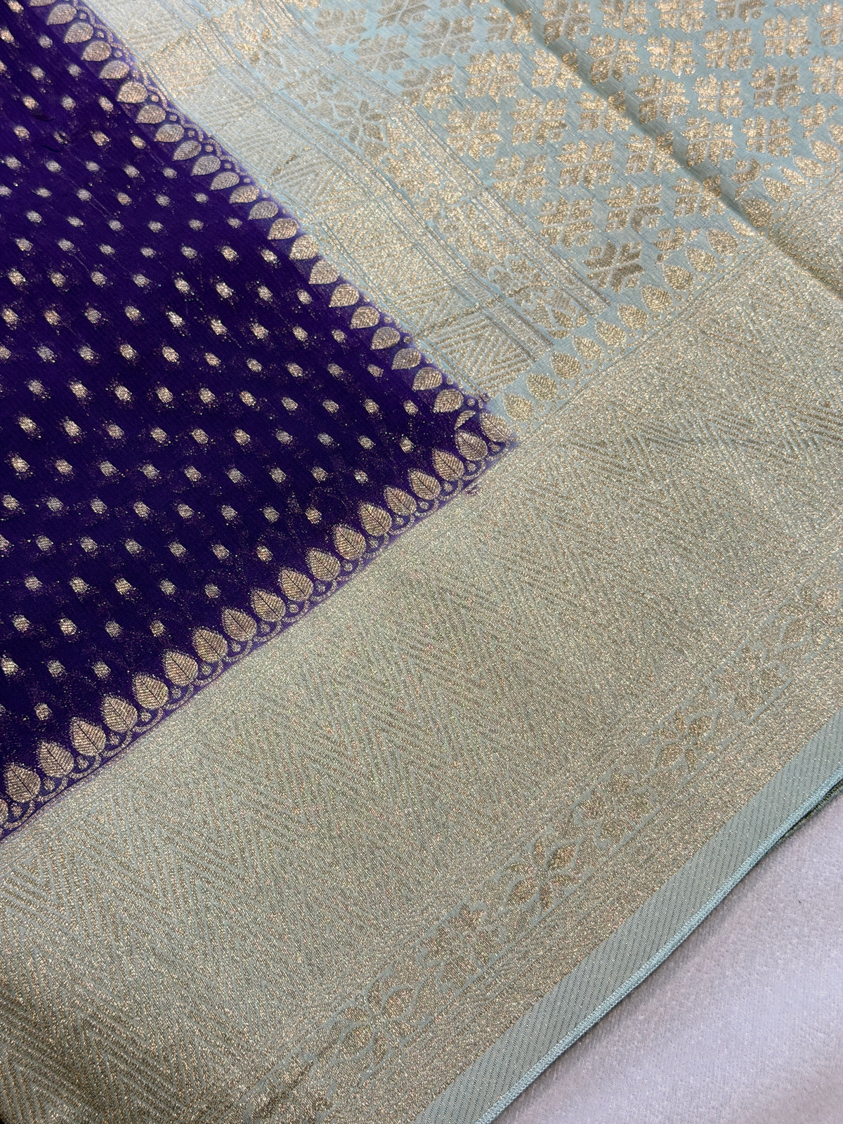 Banaras Georgett- Purple