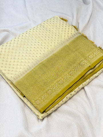 Banaras Georgett- Light Yellow