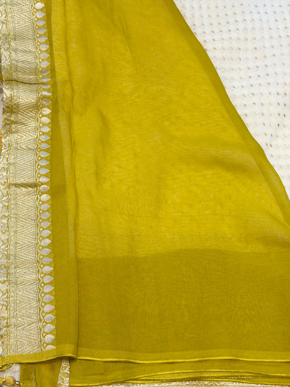 Banaras Georgett- Light Yellow