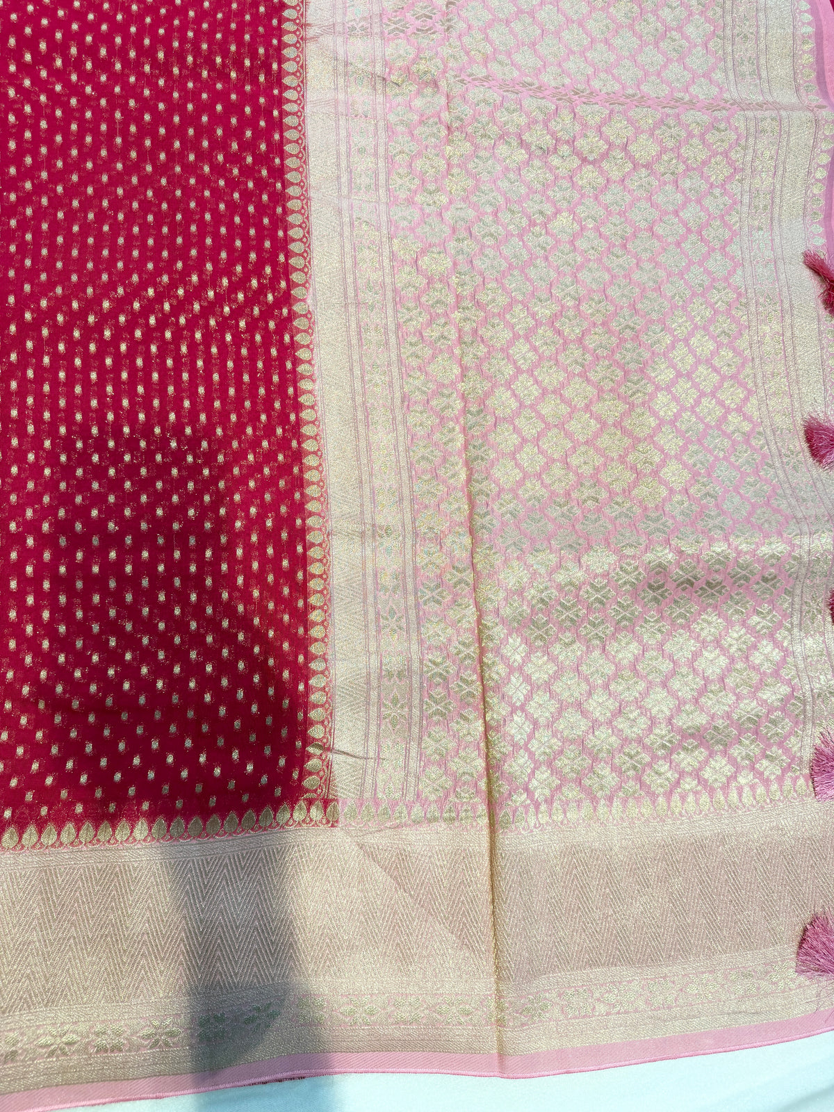 Banaras Georgett- Dark Pink