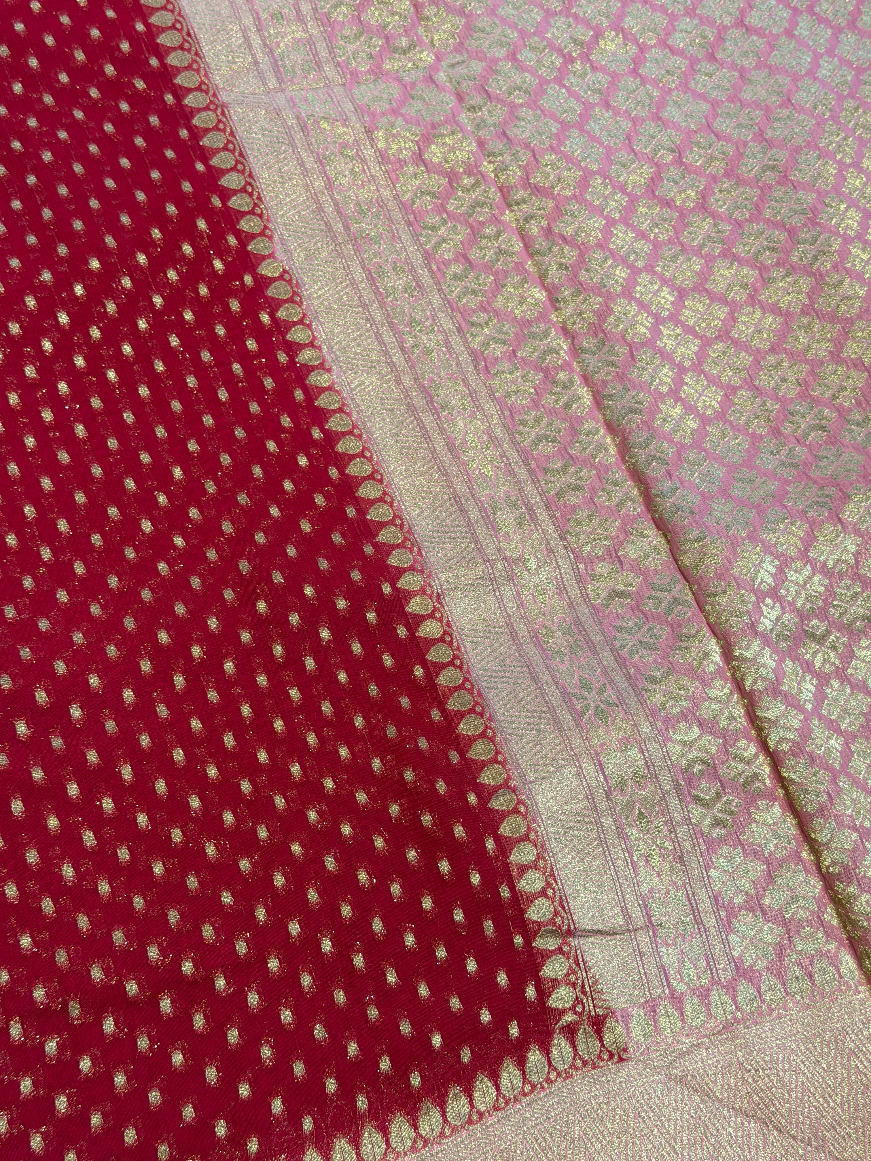Banaras Georgett- Dark Pink