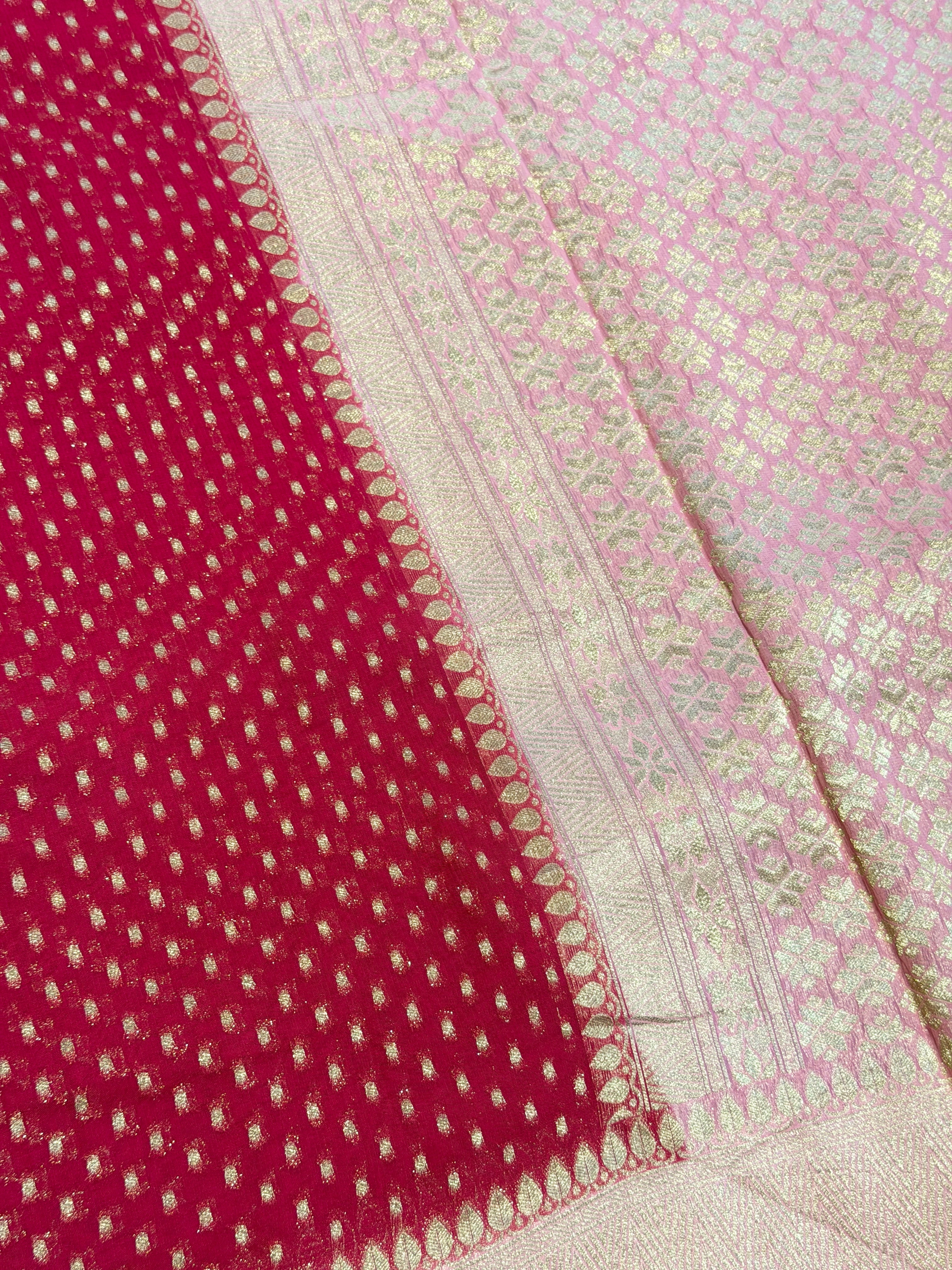 Banaras Georgett- Dark Pink