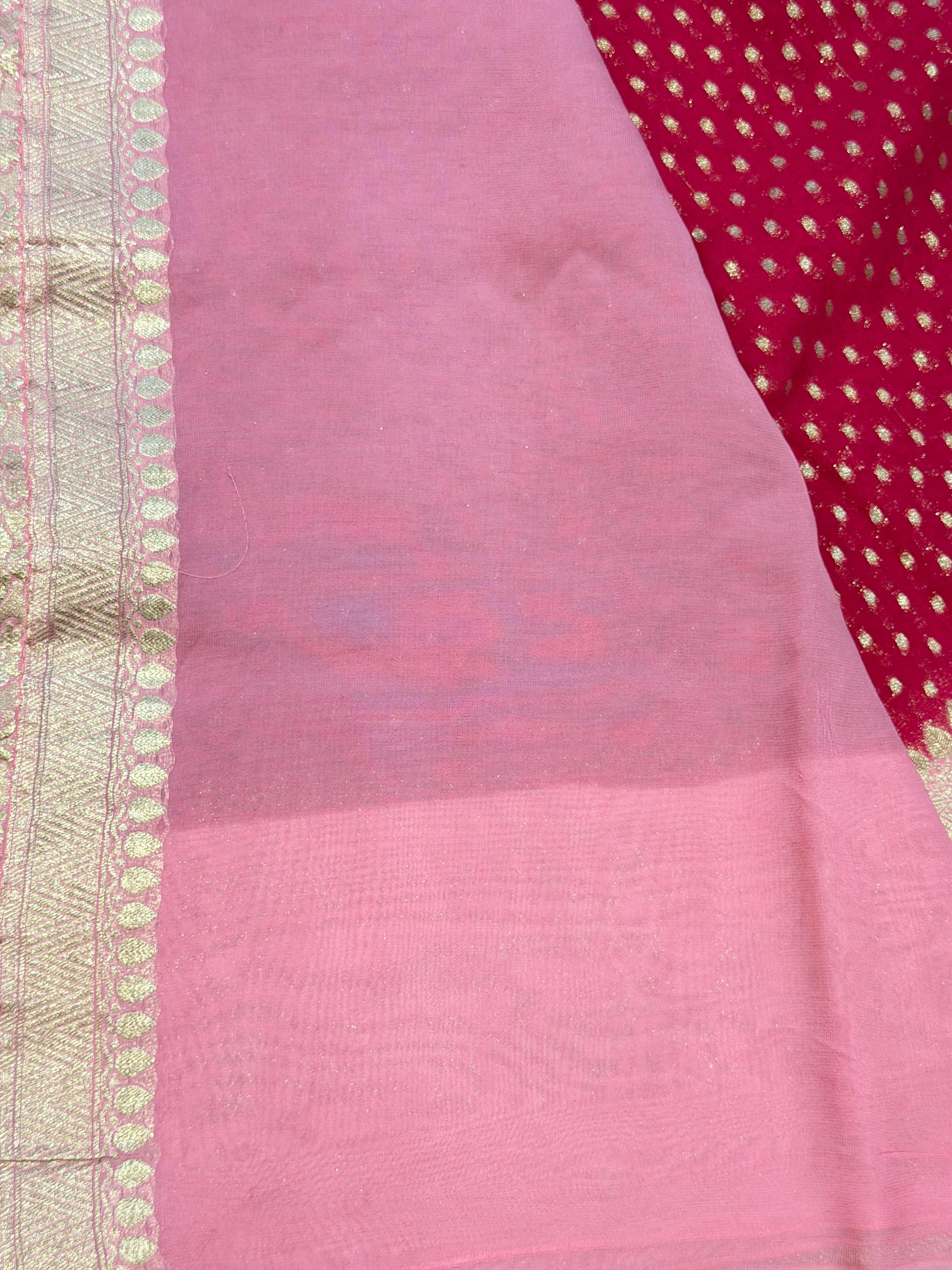Banaras Georgett- Dark Pink