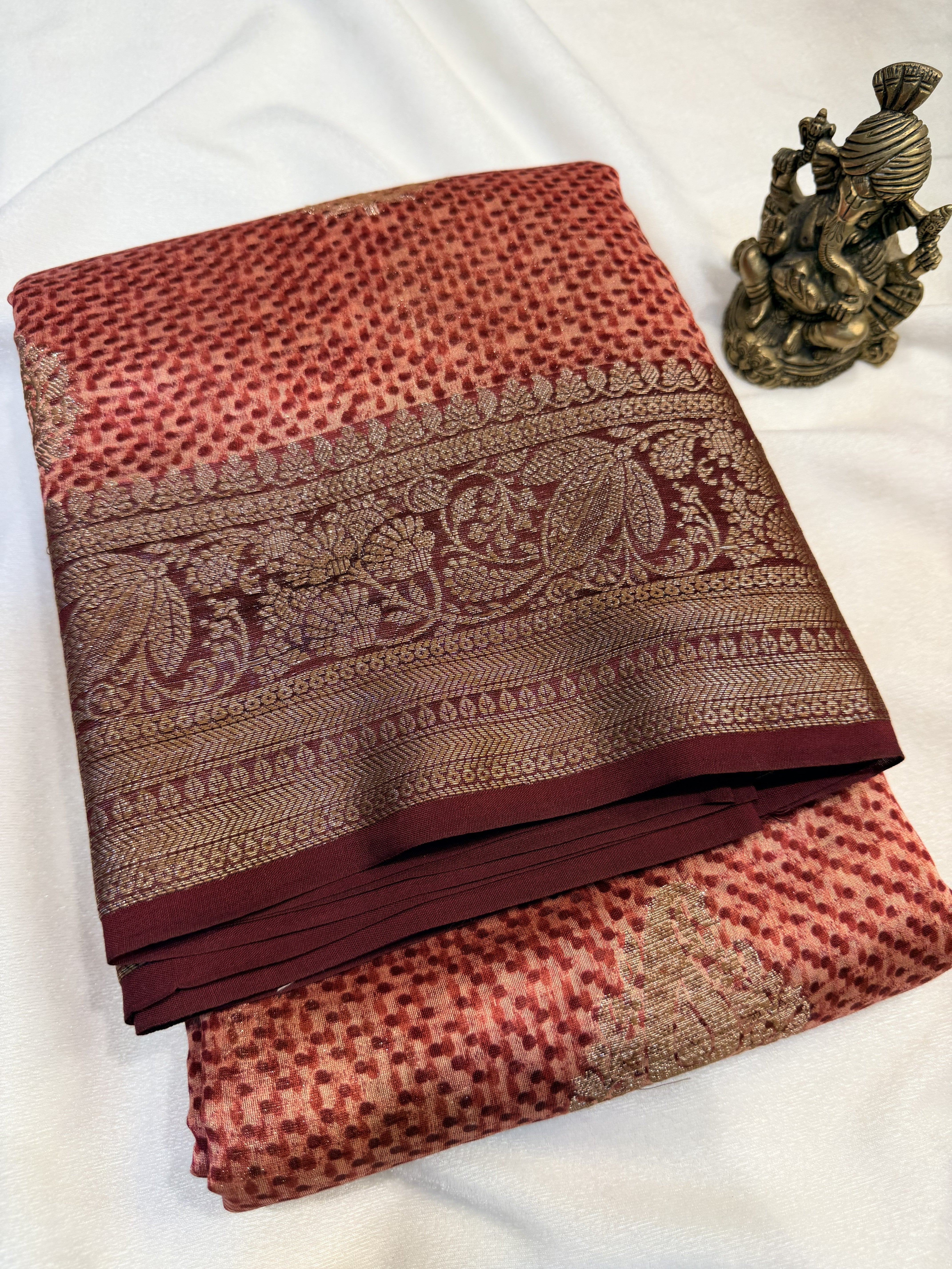 Chanderi Silk Maroon