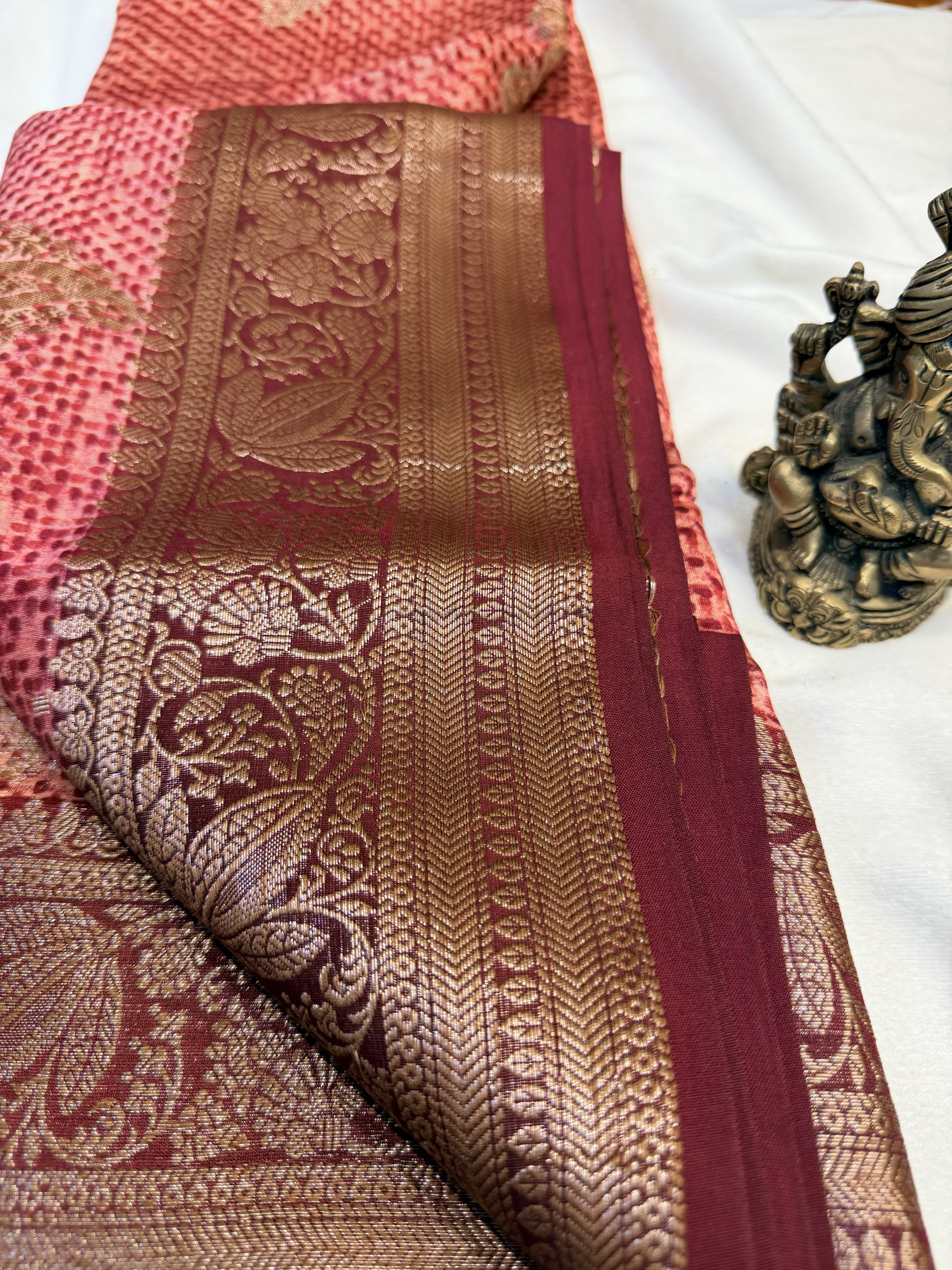 Chanderi Silk Maroon