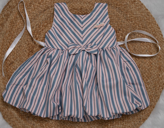 Cotton Frock Stripes- 2739