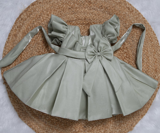 Fancy frock - Green shimmer 2198