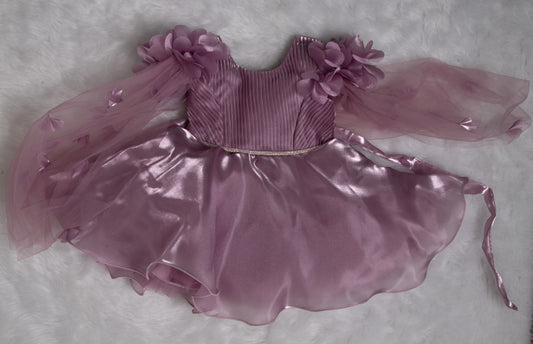 Party Frocks - Netted sleeve Onion pink 827