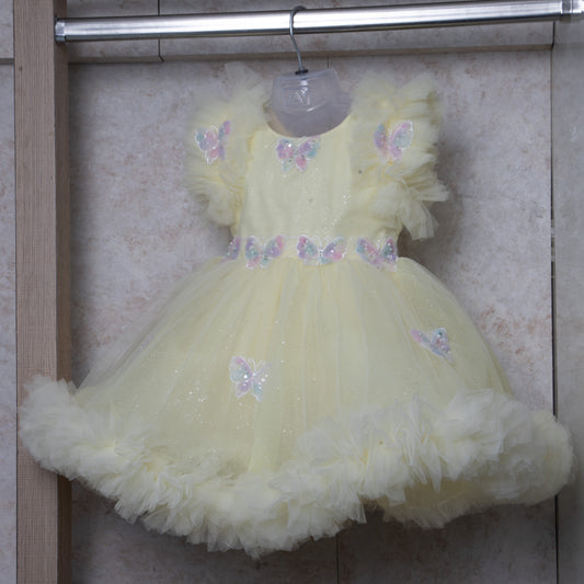Butterfly design frock - 819
